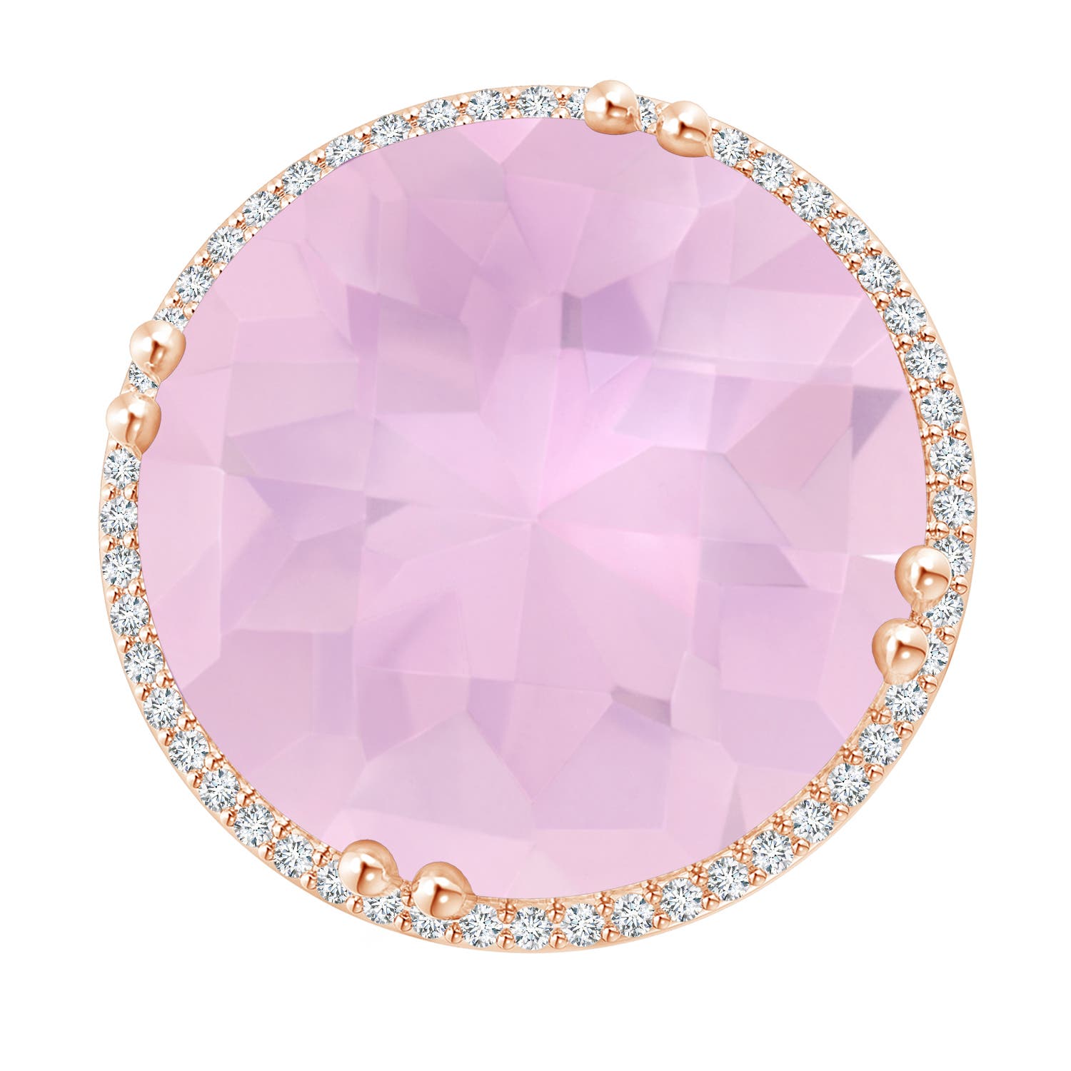 AAAA - Rose Quartz / 18.26 CT / 14 KT Rose Gold