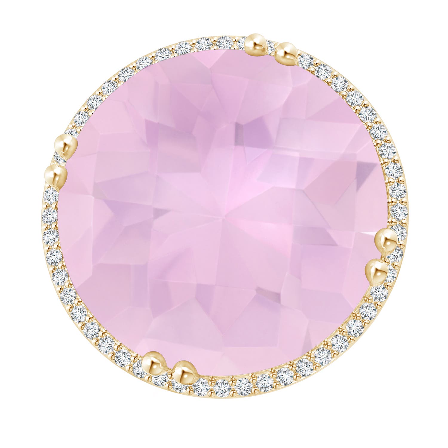 AAAA - Rose Quartz / 18.26 CT / 14 KT Yellow Gold