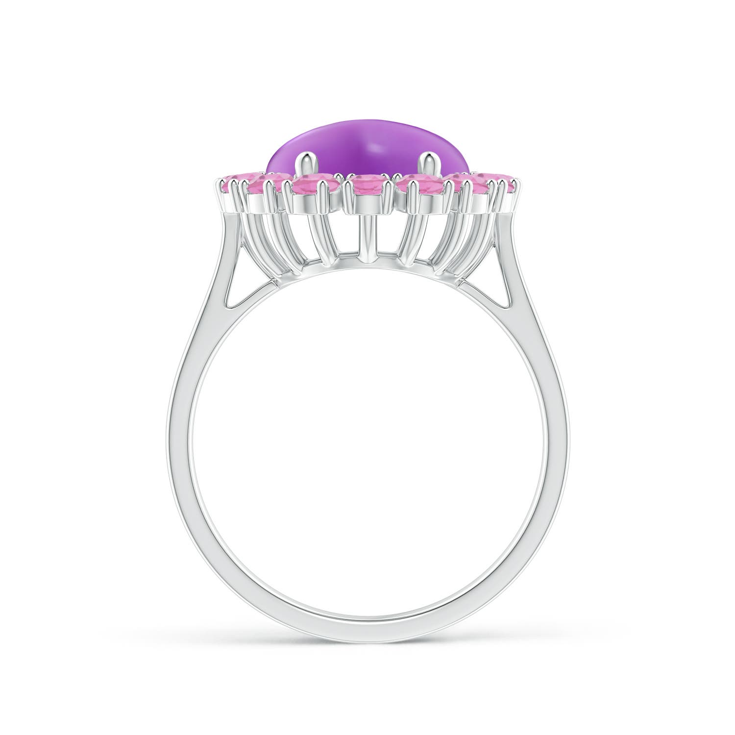 AA - Amethyst / 7.26 CT / 14 KT White Gold