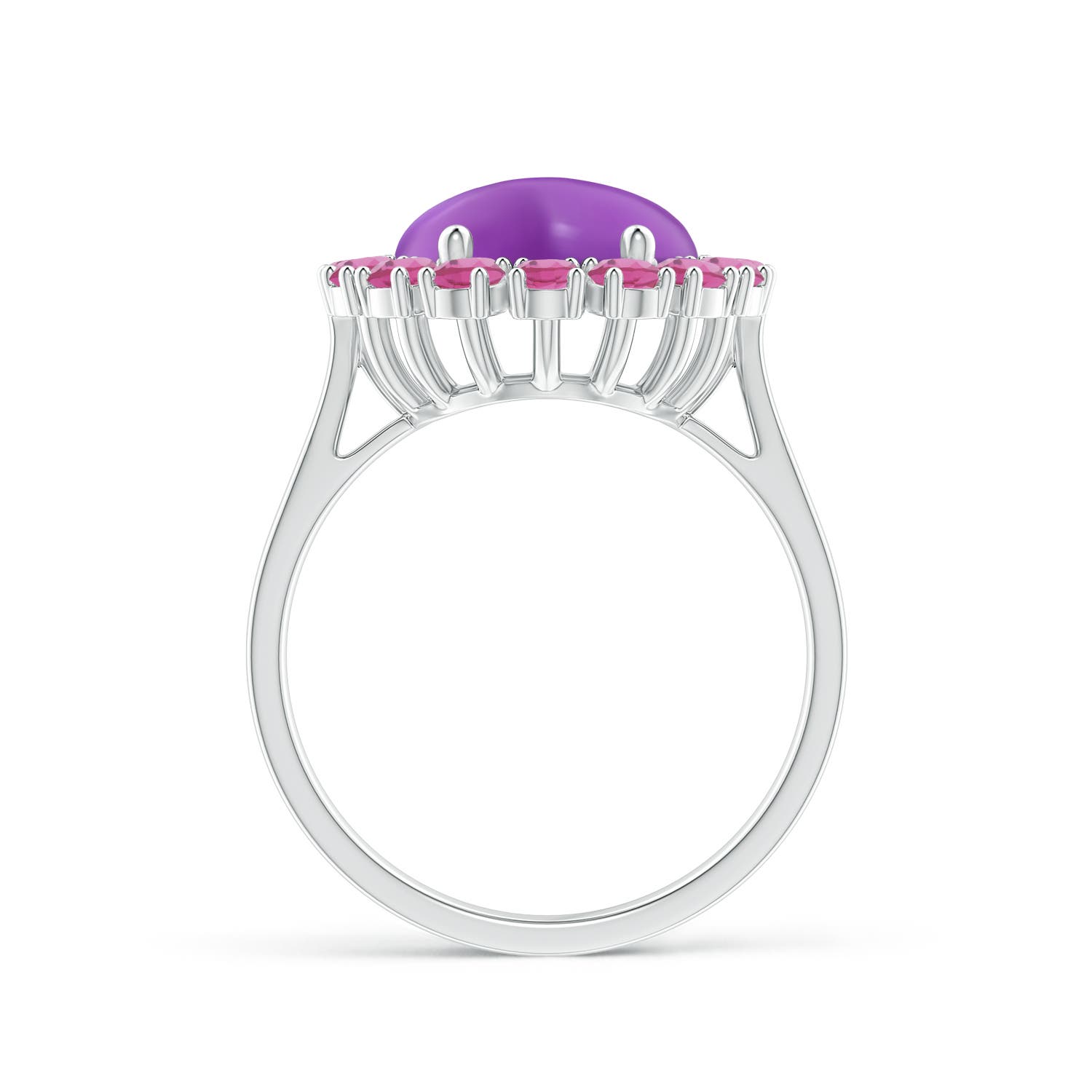 AAA - Amethyst / 7.26 CT / 14 KT White Gold