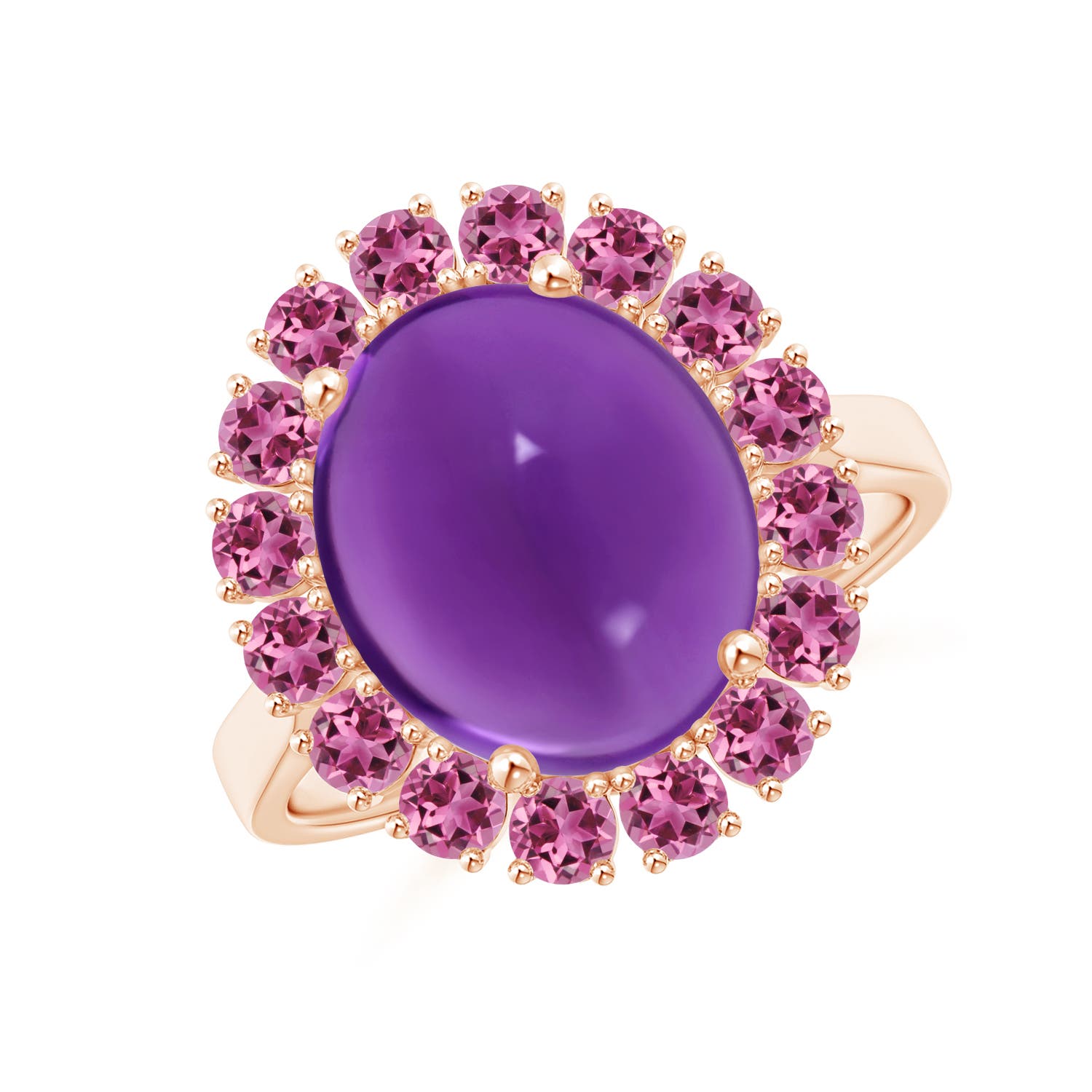 AAAA - Amethyst / 7.26 CT / 14 KT Rose Gold