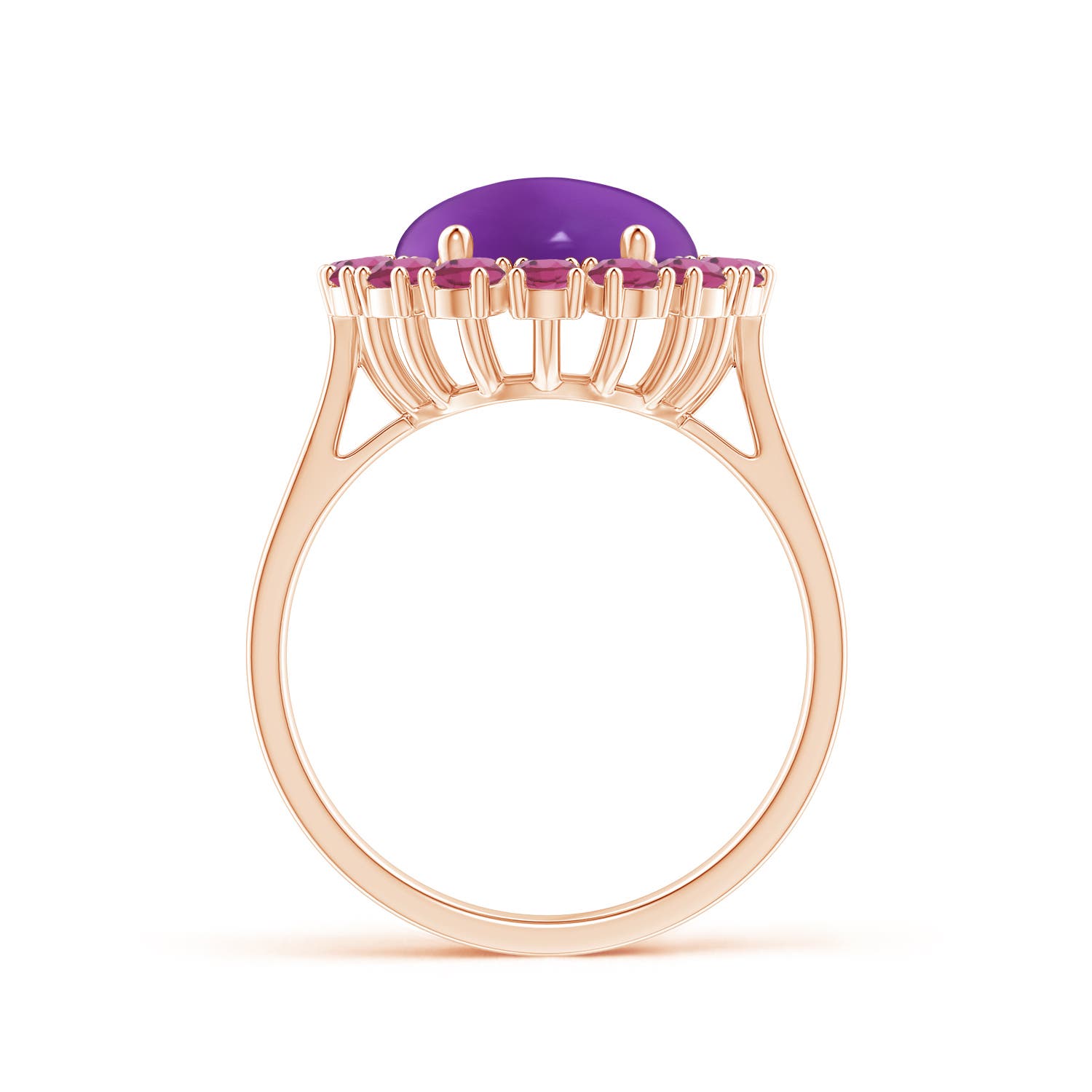 AAAA - Amethyst / 7.26 CT / 14 KT Rose Gold