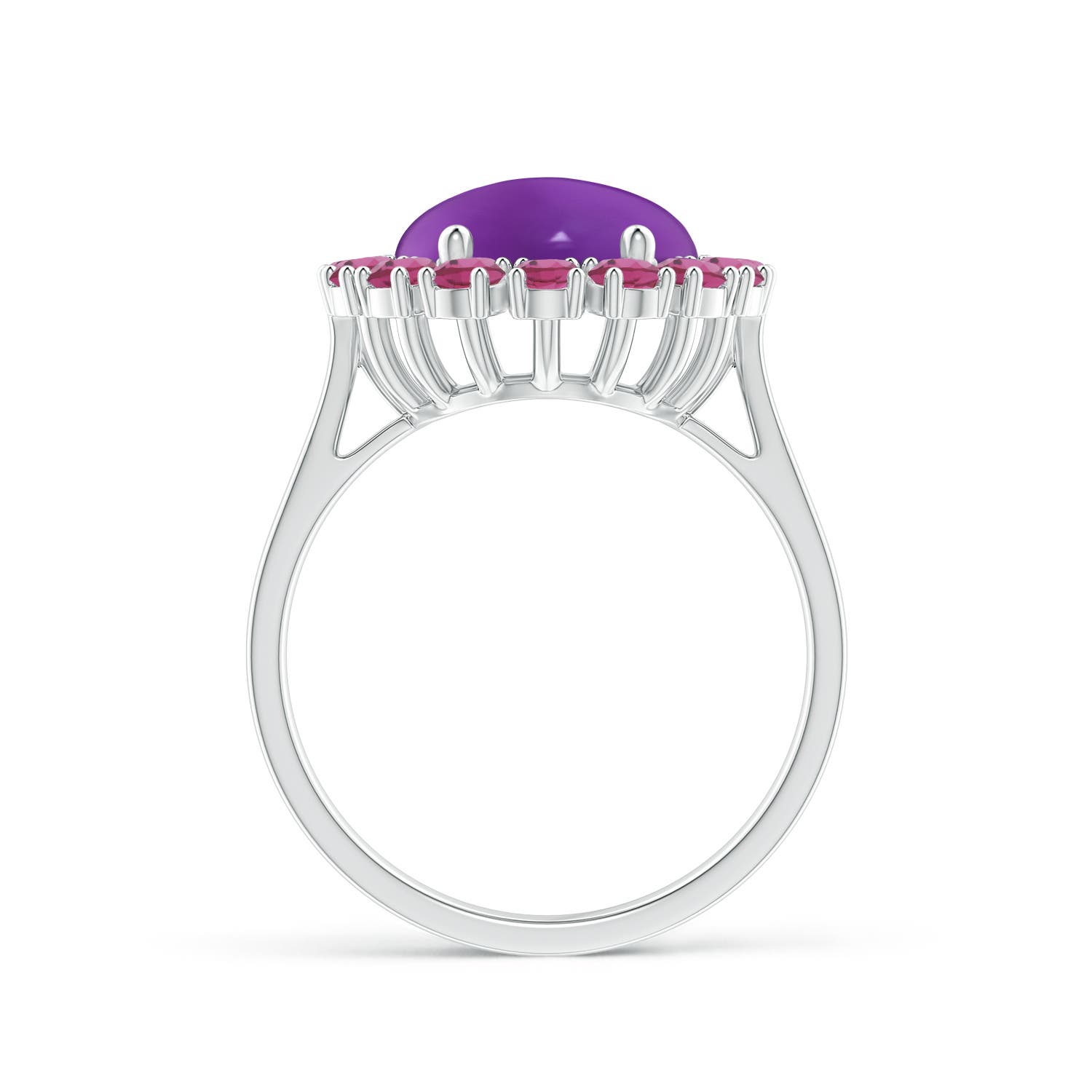 AAAA - Amethyst / 7.26 CT / 14 KT White Gold