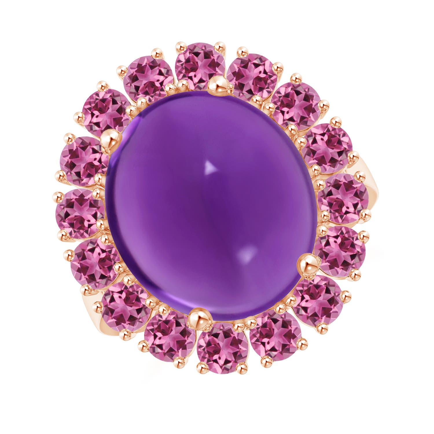 AAAA - Amethyst / 10.26 CT / 14 KT Rose Gold