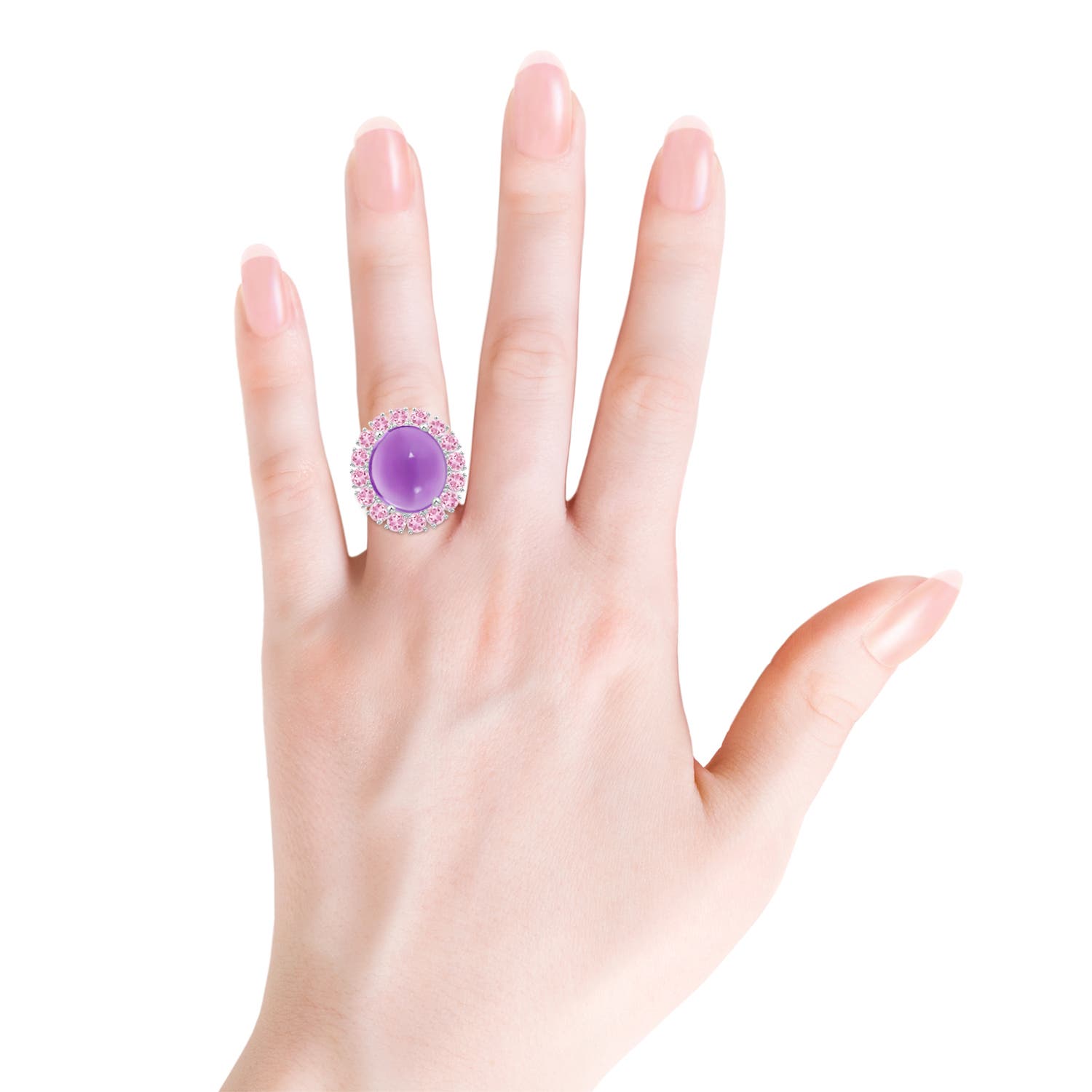 A - Amethyst / 13.56 CT / 14 KT White Gold