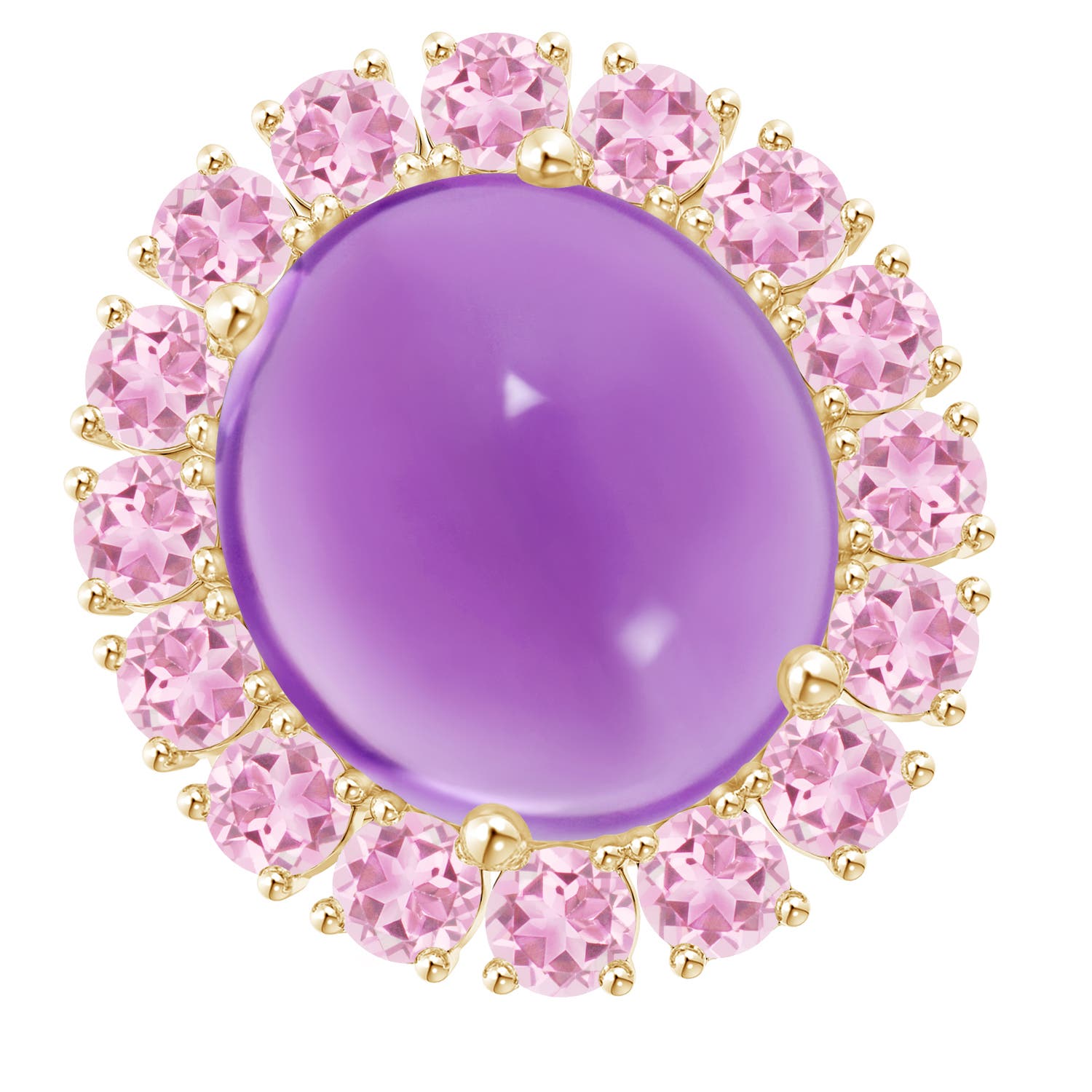 A - Amethyst / 13.56 CT / 14 KT Yellow Gold
