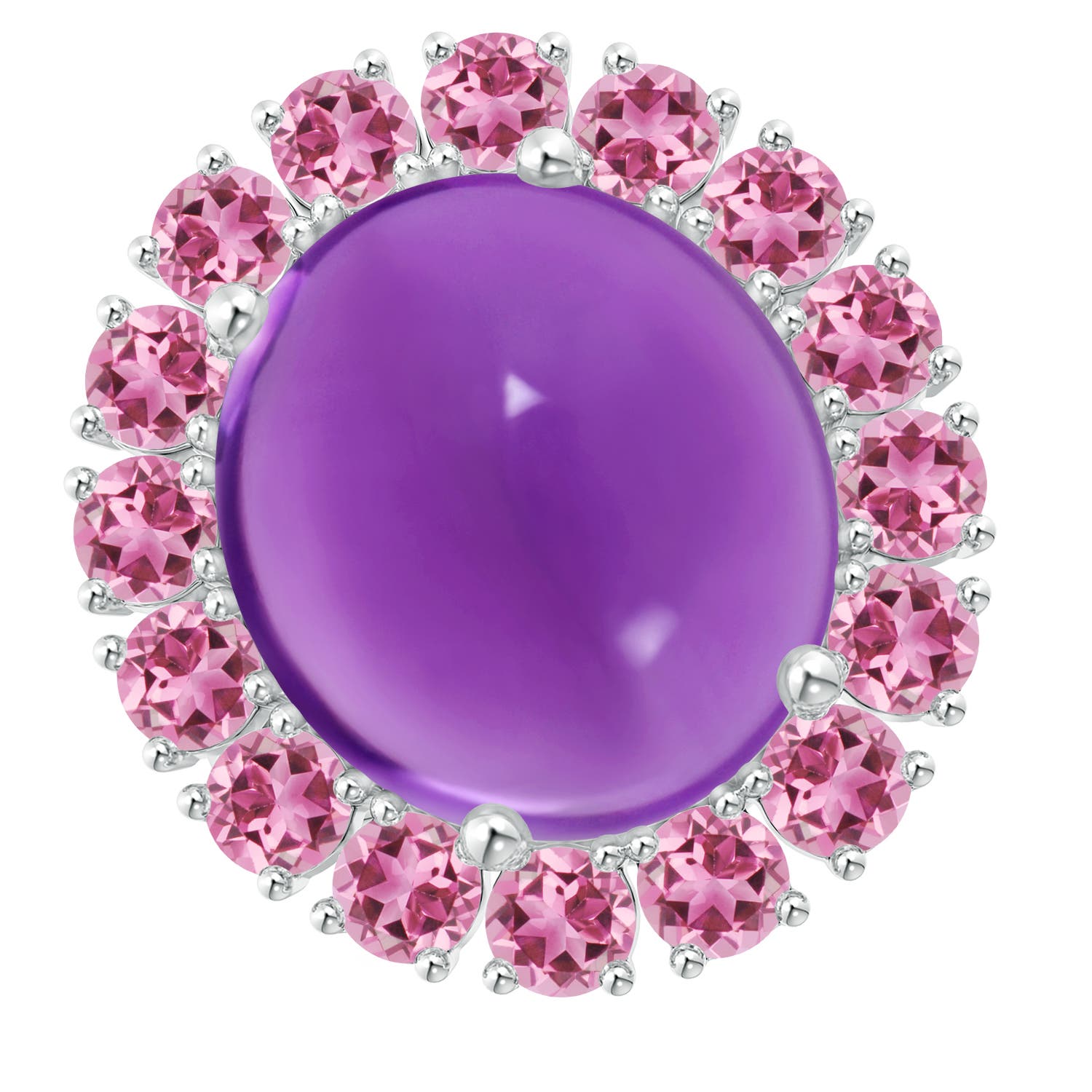 AAA - Amethyst / 13.56 CT / 14 KT White Gold