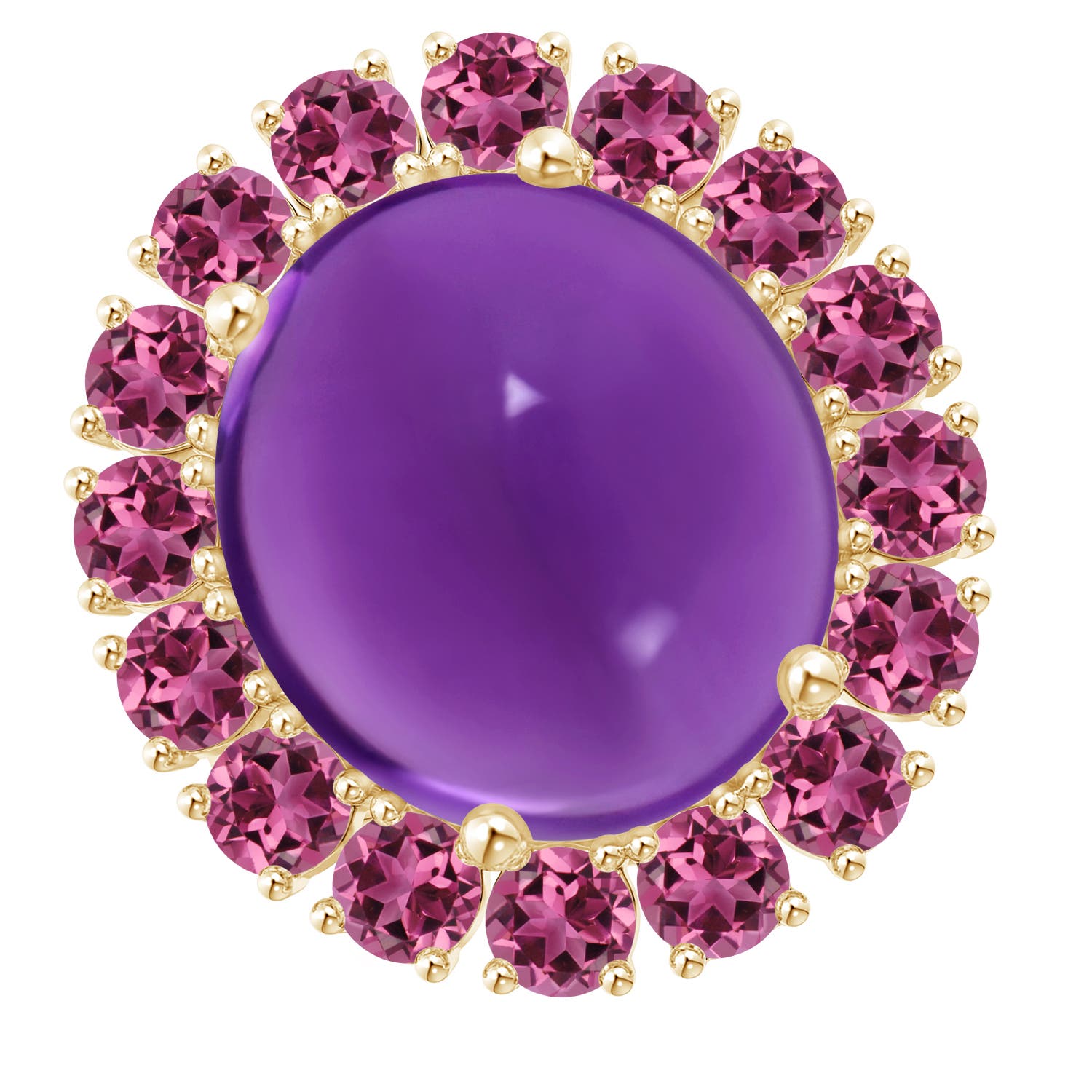 AAAA - Amethyst / 13.56 CT / 14 KT Yellow Gold