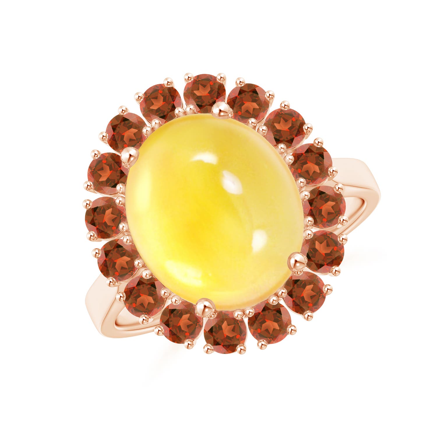 A - Citrine / 6.24 CT / 14 KT Rose Gold