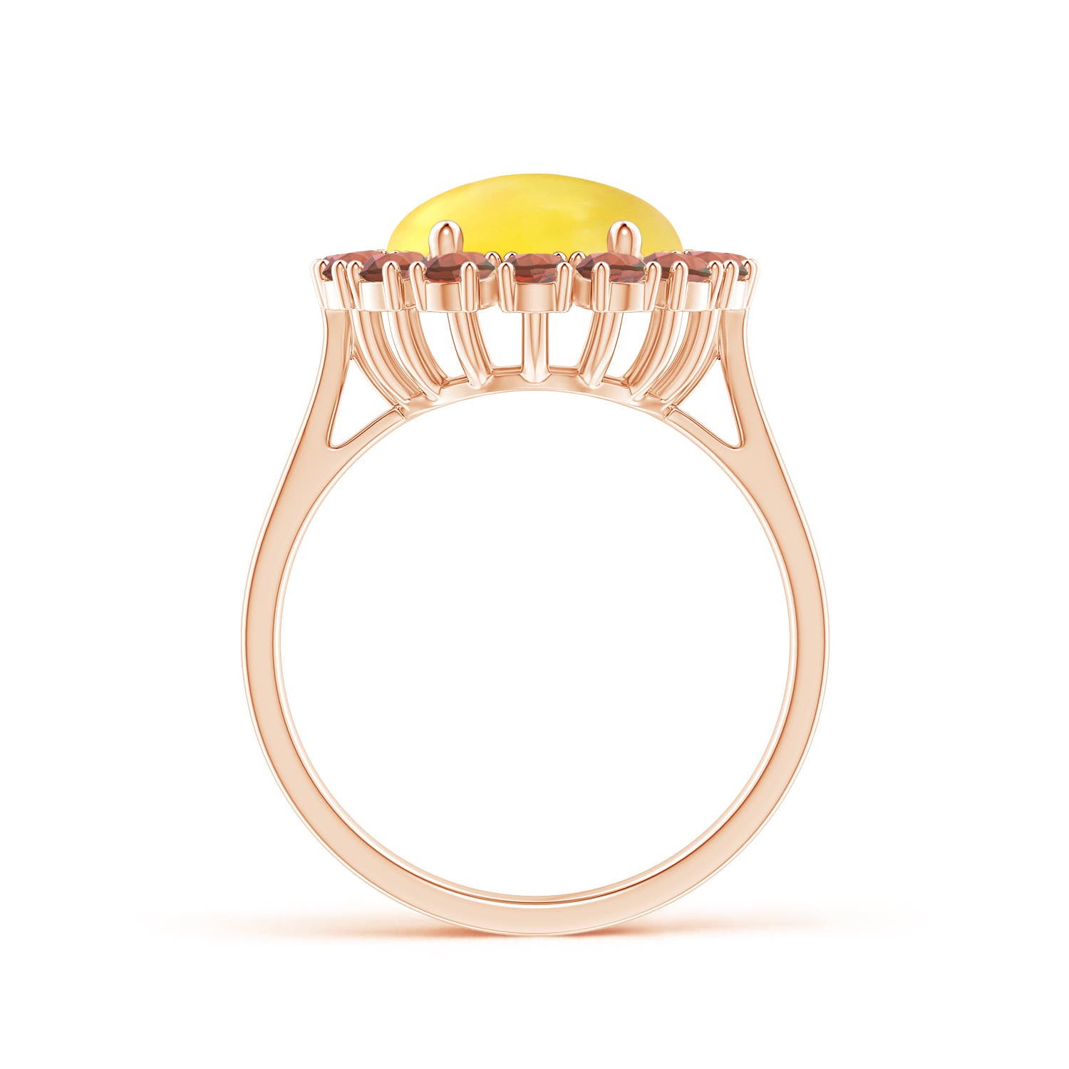 A - Citrine / 6.24 CT / 14 KT Rose Gold