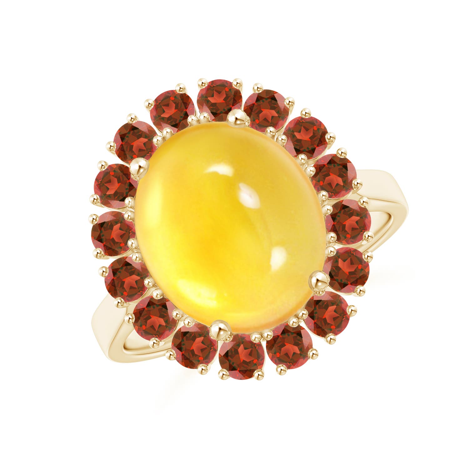 AA - Citrine / 6.24 CT / 14 KT Yellow Gold