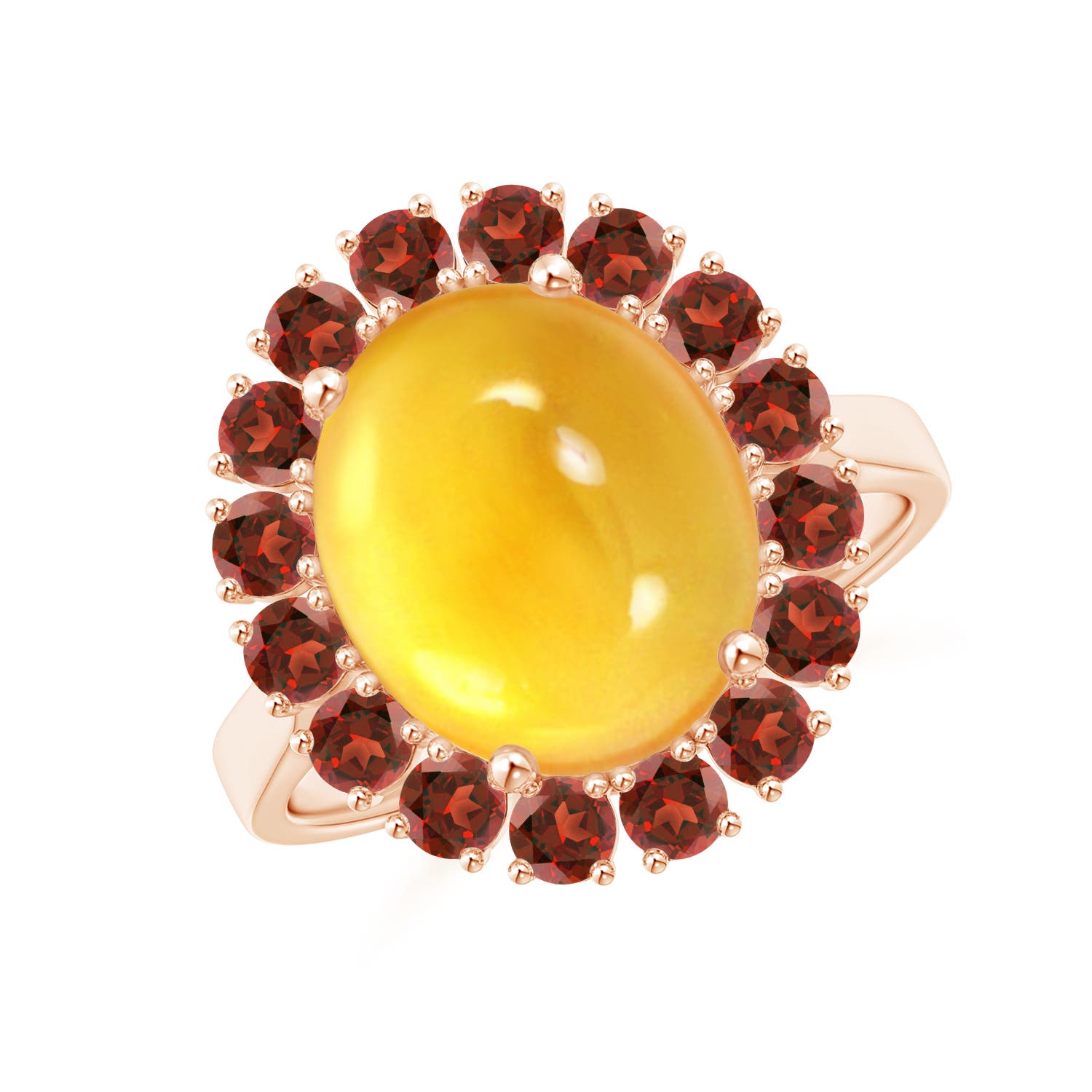 AAA - Citrine / 6.24 CT / 14 KT Rose Gold