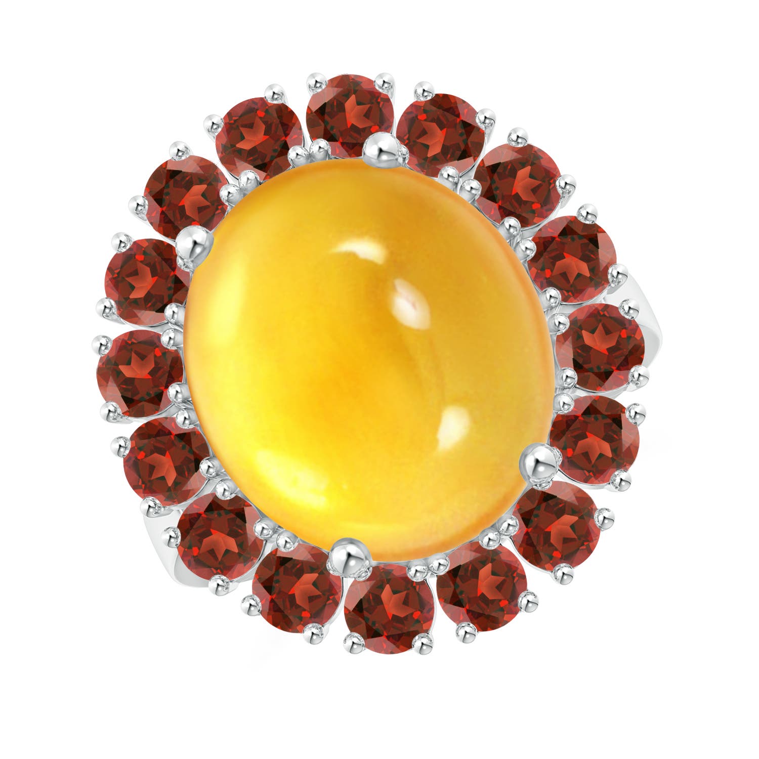 AAA - Citrine / 10.9 CT / 14 KT White Gold