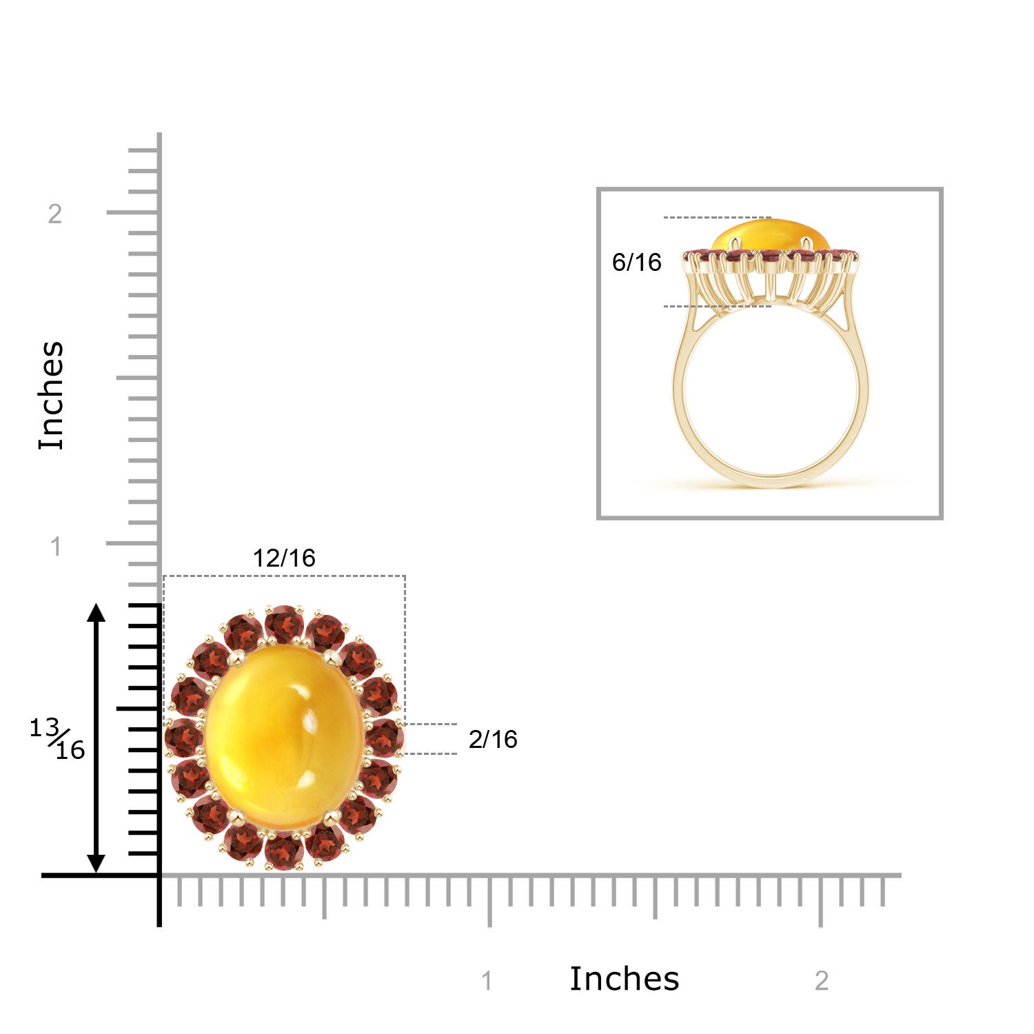 AAA - Citrine / 10.9 CT / 14 KT Yellow Gold