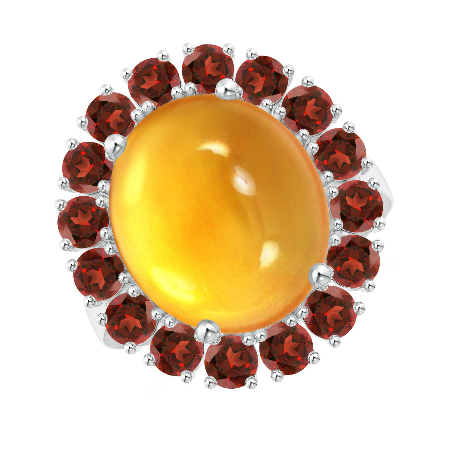 AAAA - Citrine / 10.9 CT / 14 KT White Gold