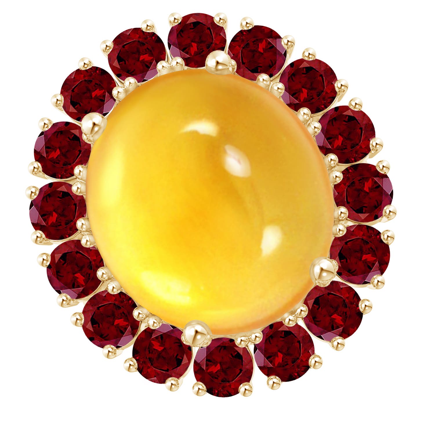 AAA - Citrine / 14.2 CT / 14 KT Yellow Gold