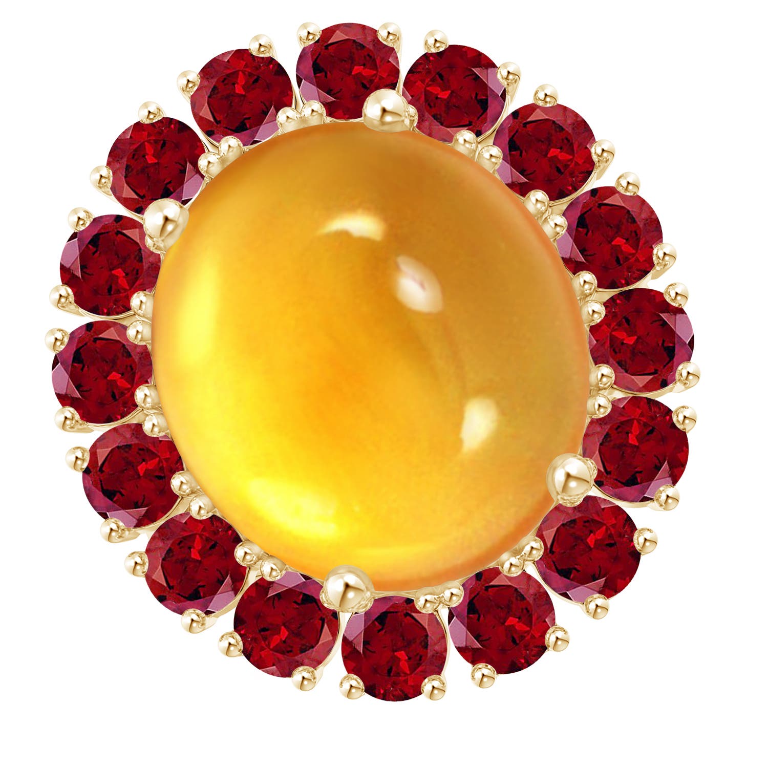 AAAA - Citrine / 14.2 CT / 14 KT Yellow Gold