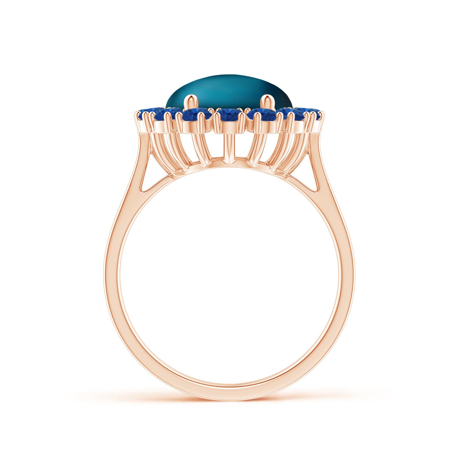 AAA - London Blue Topaz / 9.44 CT / 14 KT Rose Gold