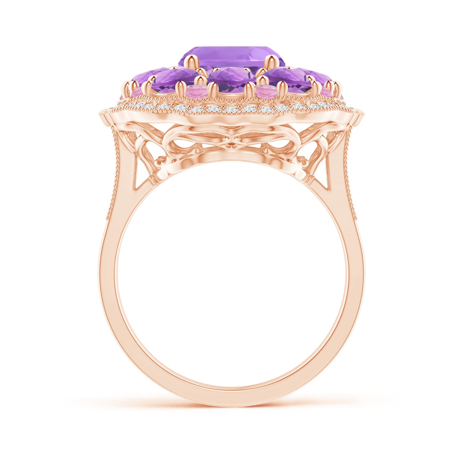 A - Amethyst / 5.85 CT / 14 KT Rose Gold