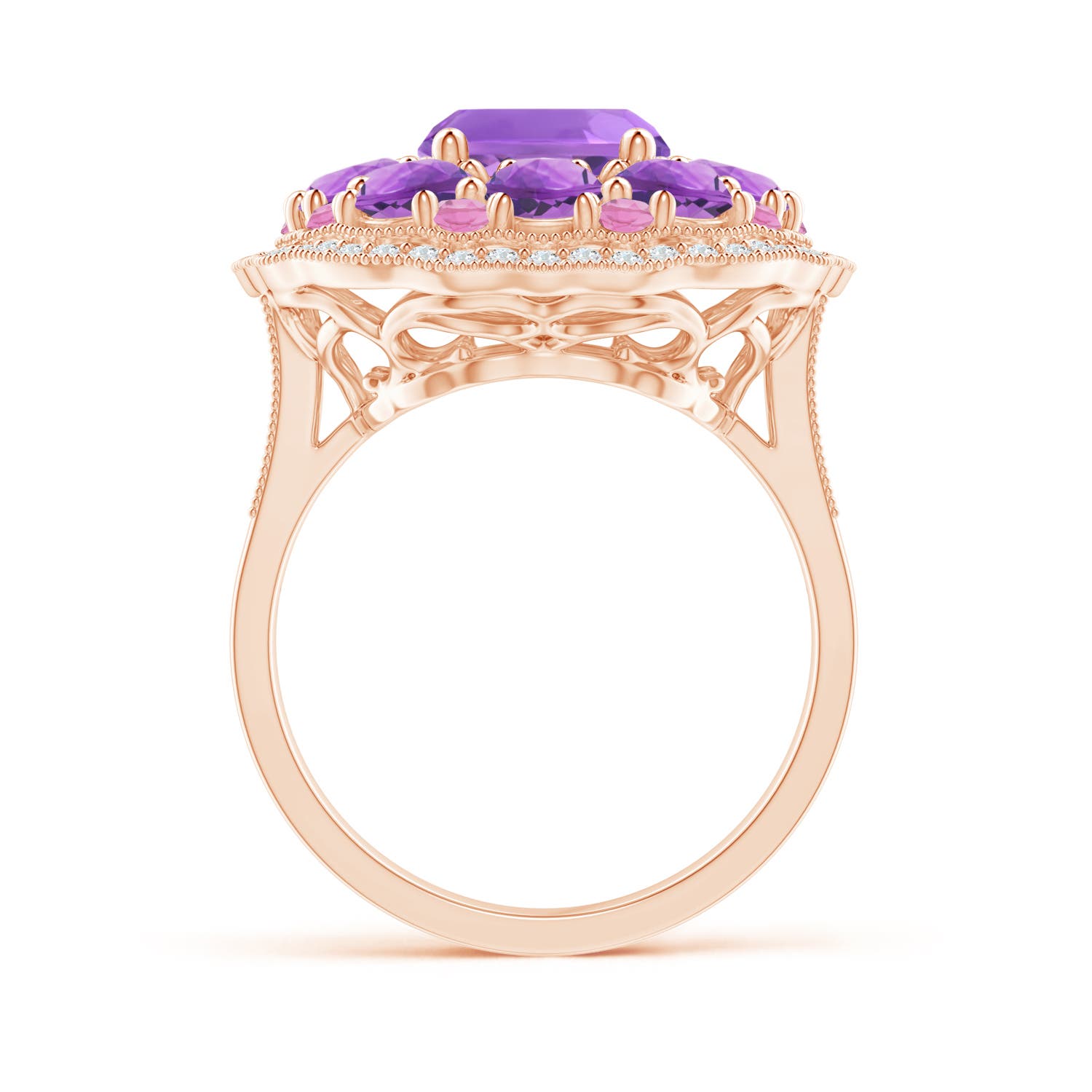 AA - Amethyst / 5.85 CT / 14 KT Rose Gold