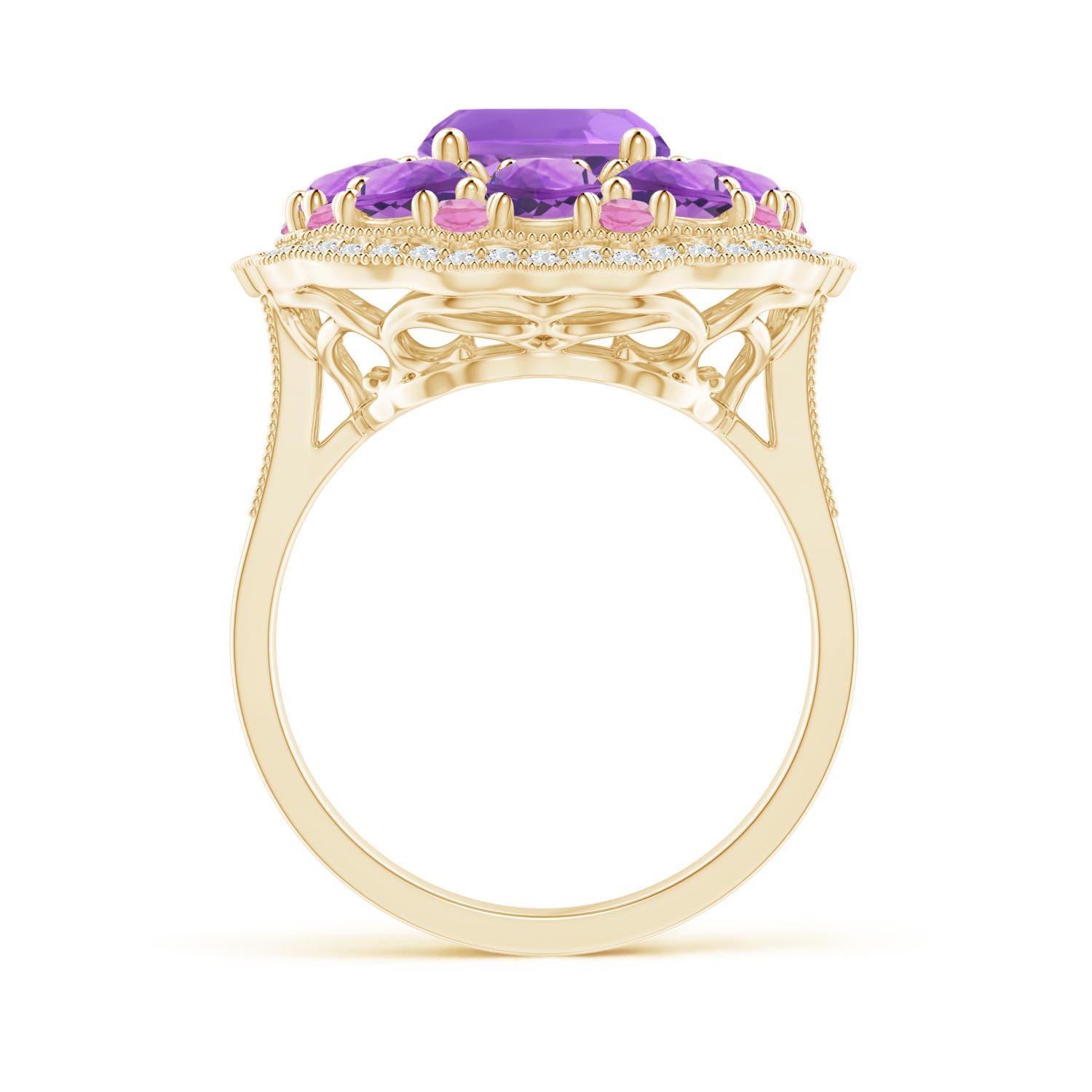 AA - Amethyst / 5.85 CT / 14 KT Yellow Gold