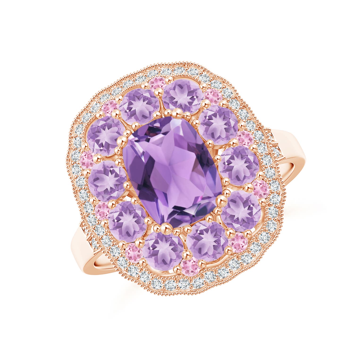 A - Amethyst / 2.58 CT / 14 KT Rose Gold