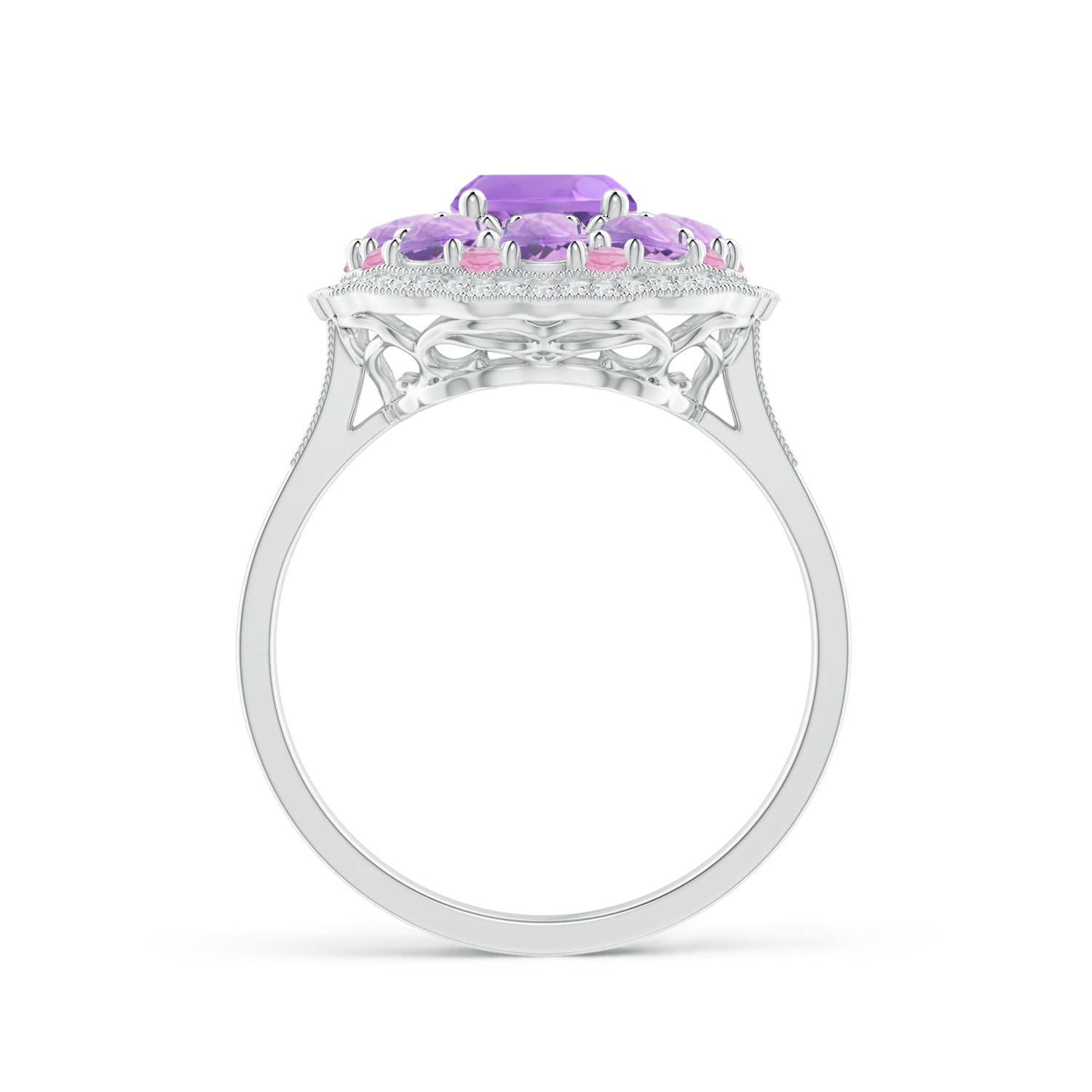 A - Amethyst / 2.58 CT / 14 KT White Gold