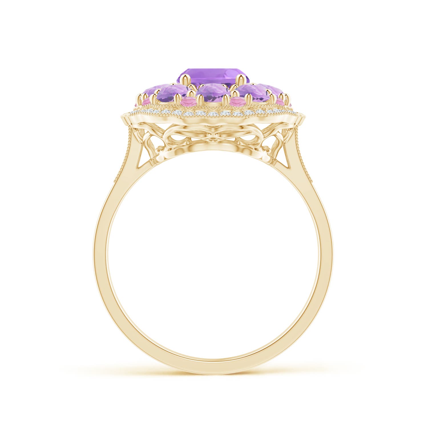 A - Amethyst / 2.58 CT / 14 KT Yellow Gold