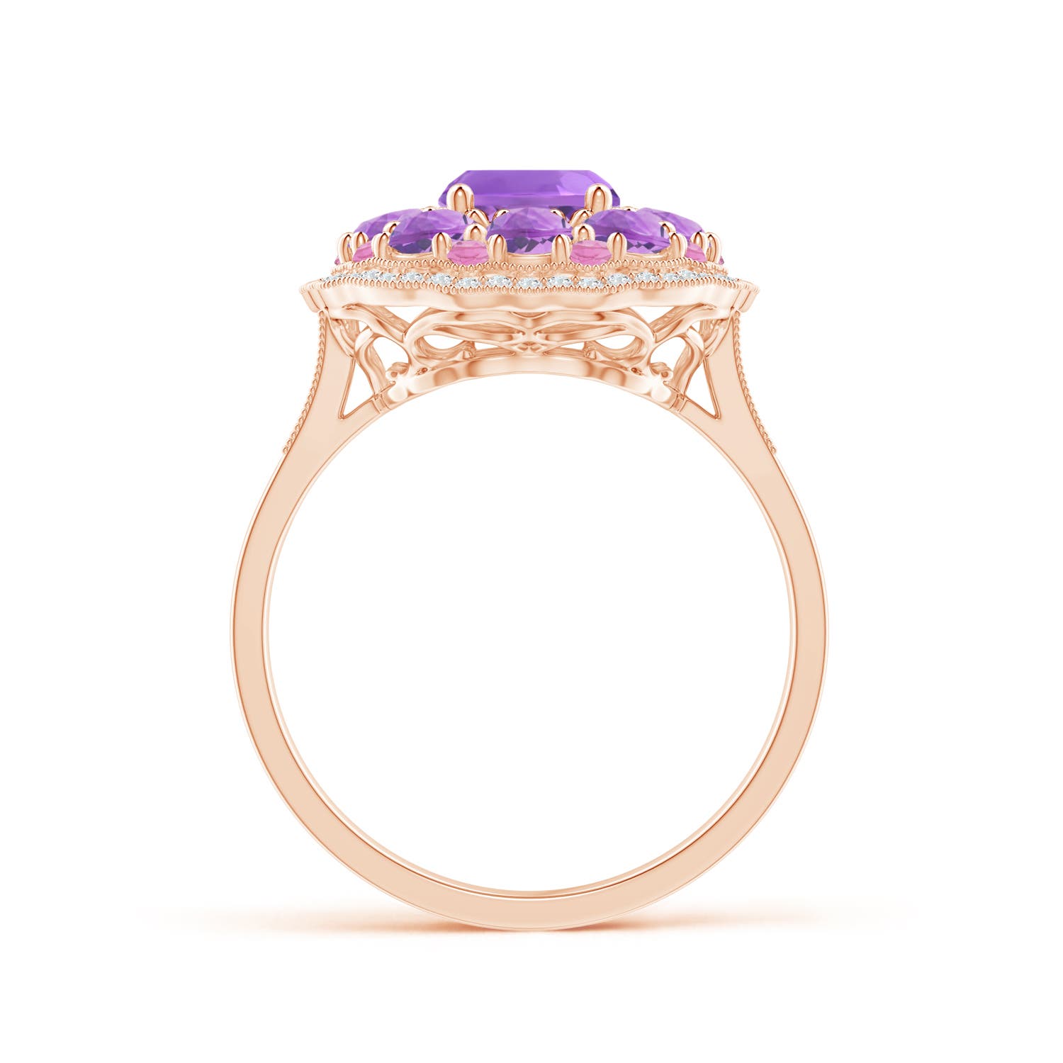 AA - Amethyst / 2.58 CT / 14 KT Rose Gold