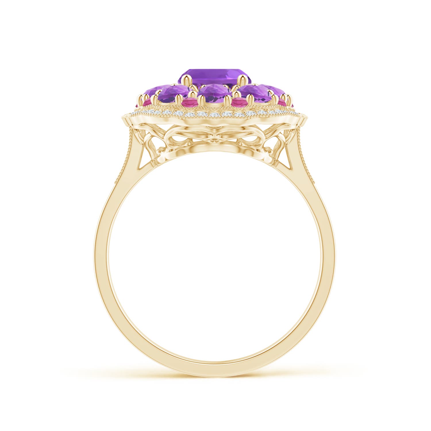 AAA - Amethyst / 2.58 CT / 14 KT Yellow Gold