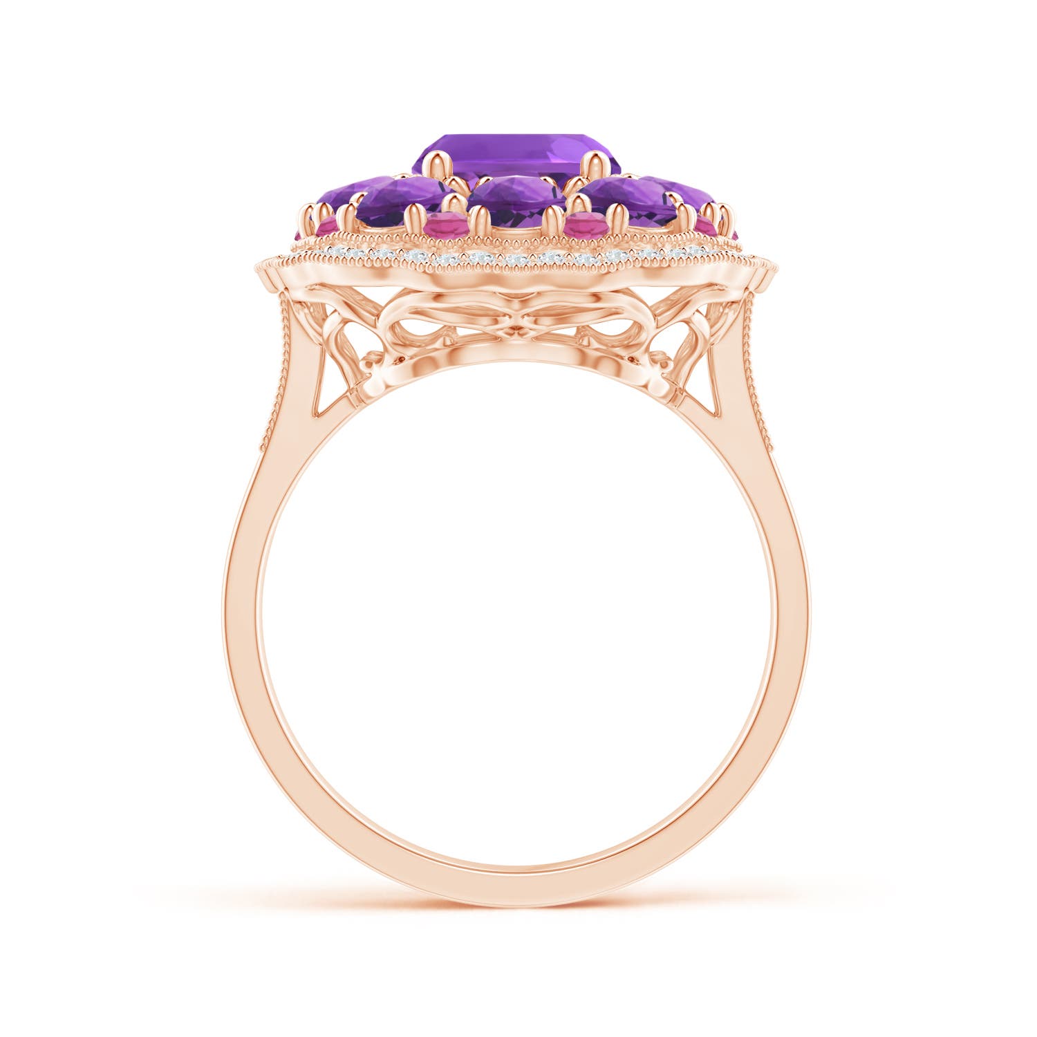 AAA - Amethyst / 4.12 CT / 14 KT Rose Gold