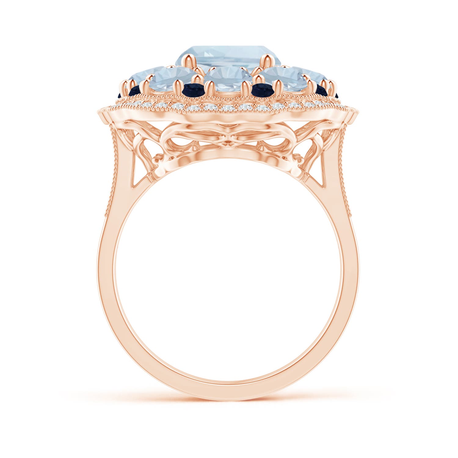 A - Aquamarine / 5.33 CT / 14 KT Rose Gold