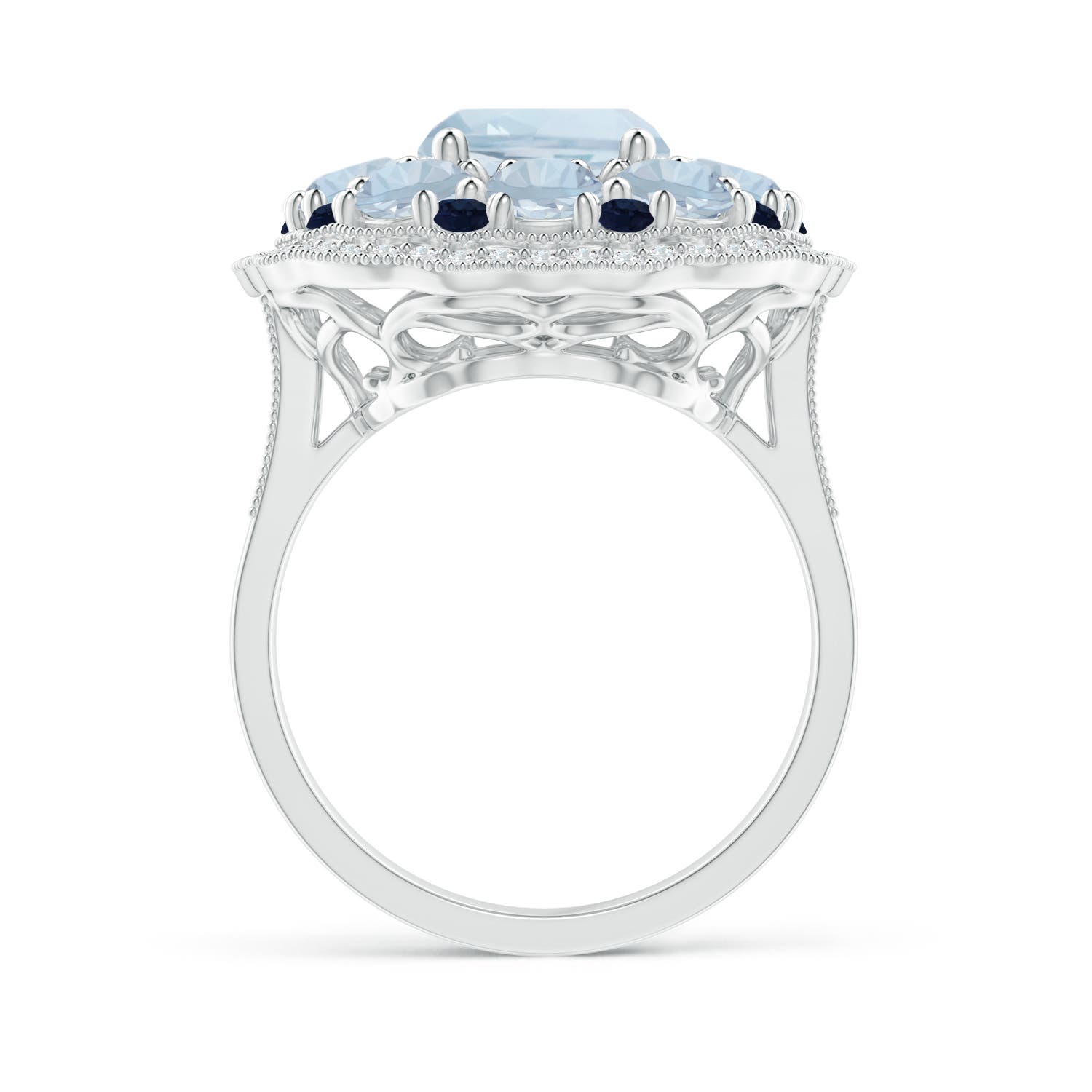 A - Aquamarine / 5.33 CT / 14 KT White Gold