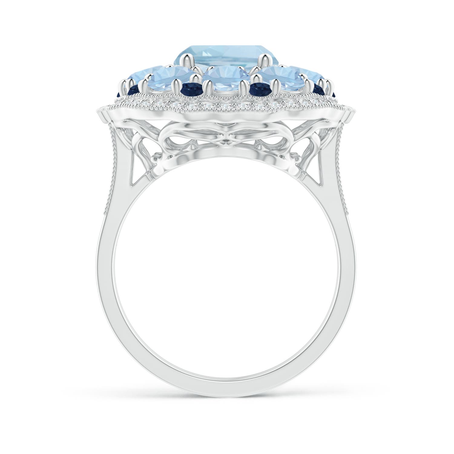 AA - Aquamarine / 5.33 CT / 14 KT White Gold