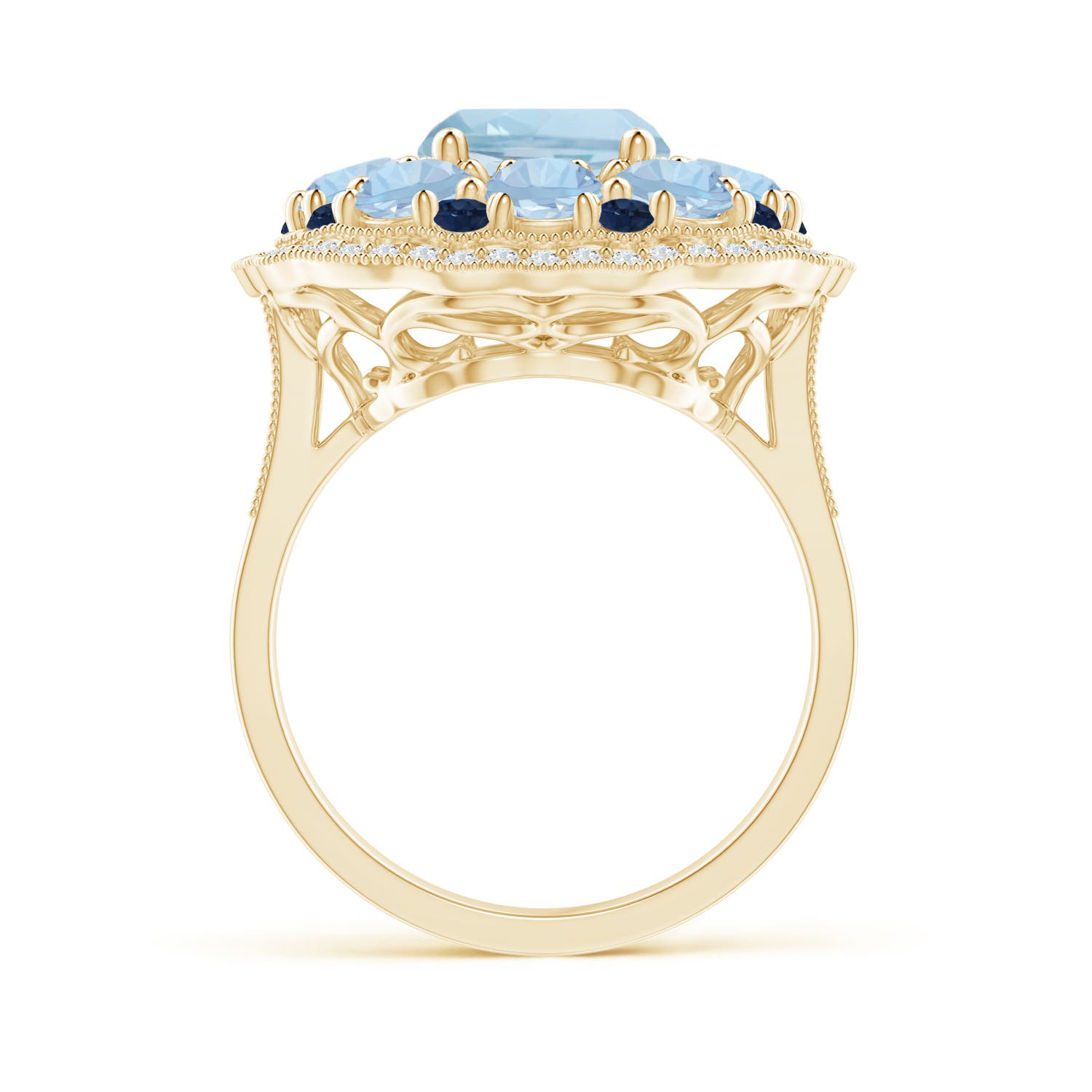 AA - Aquamarine / 5.33 CT / 14 KT Yellow Gold