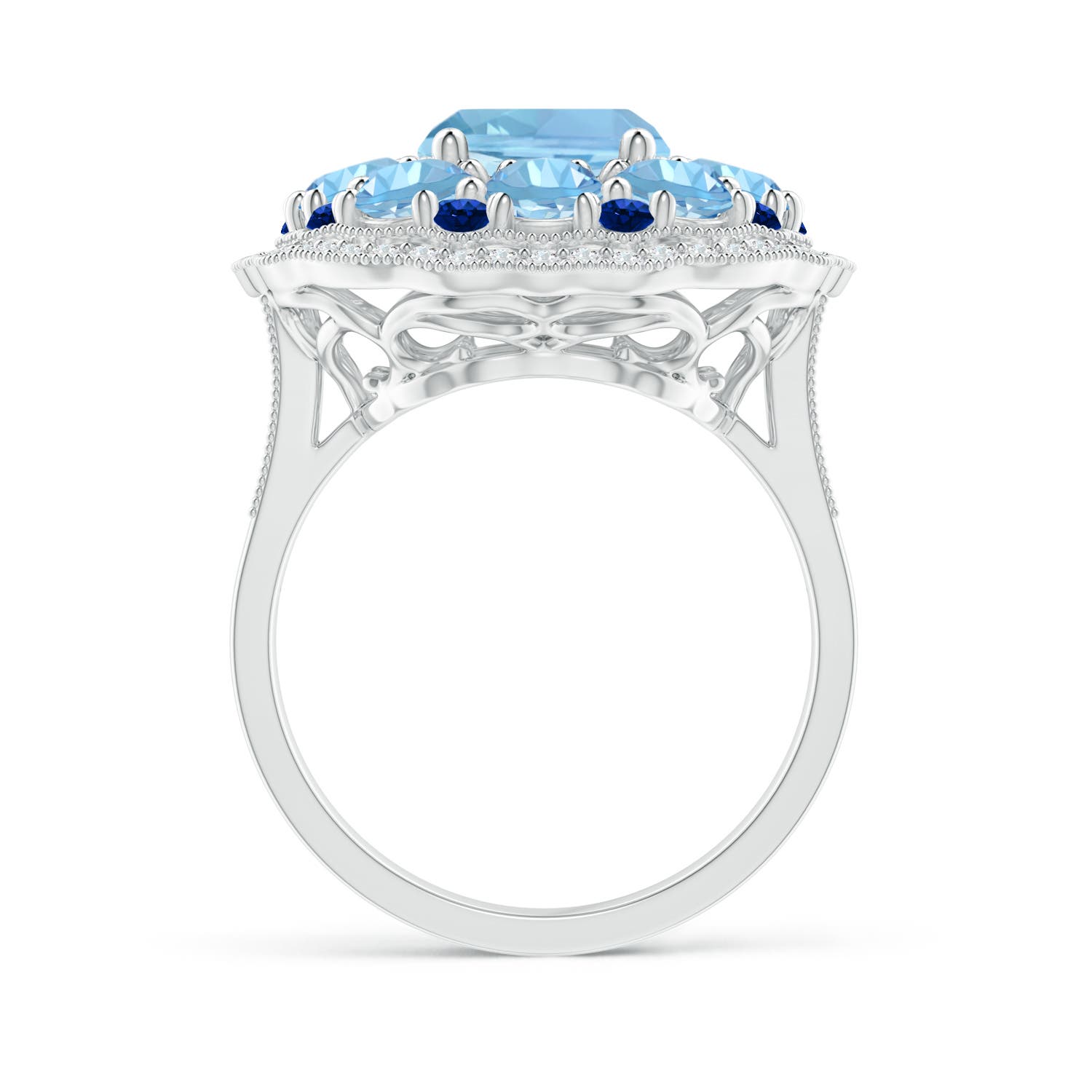 AAAA - Aquamarine / 5.33 CT / 14 KT White Gold