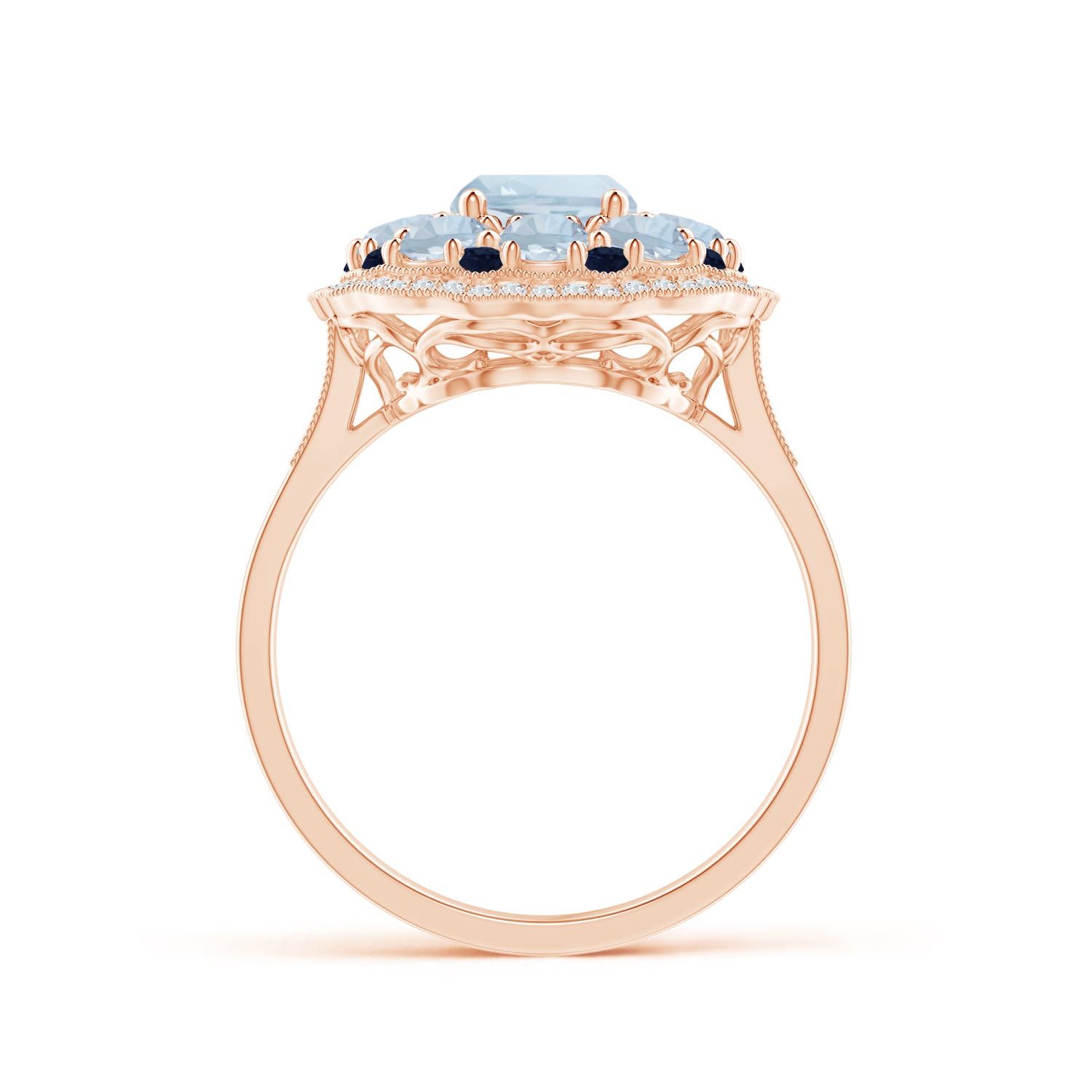 A - Aquamarine / 2.6 CT / 14 KT Rose Gold