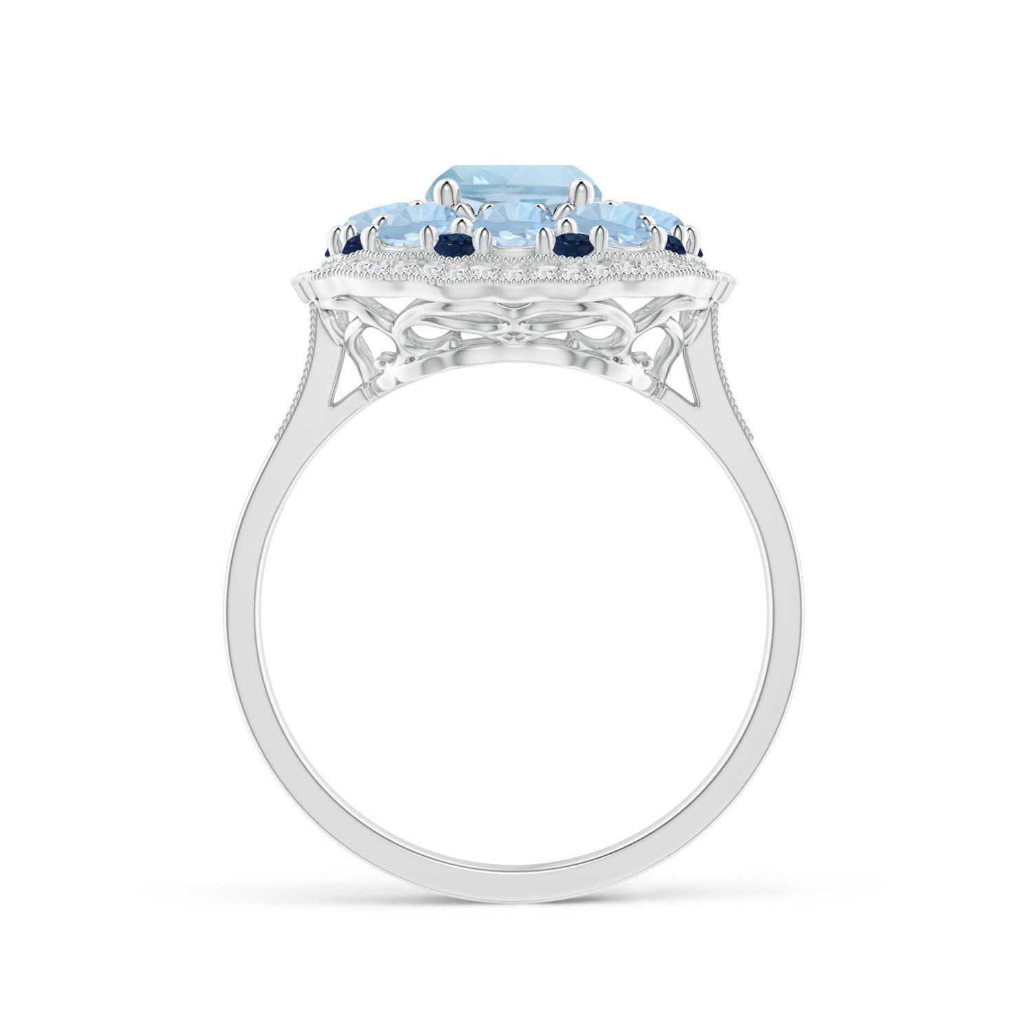 AA - Aquamarine / 2.6 CT / 14 KT White Gold