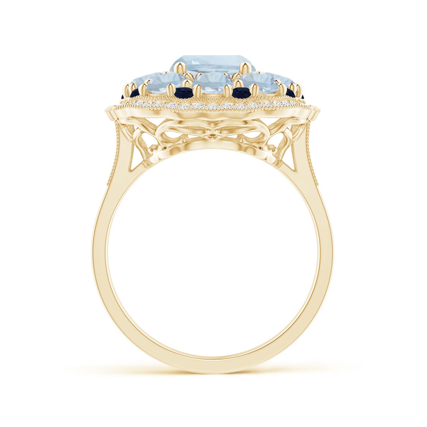 A - Aquamarine / 3.99 CT / 14 KT Yellow Gold