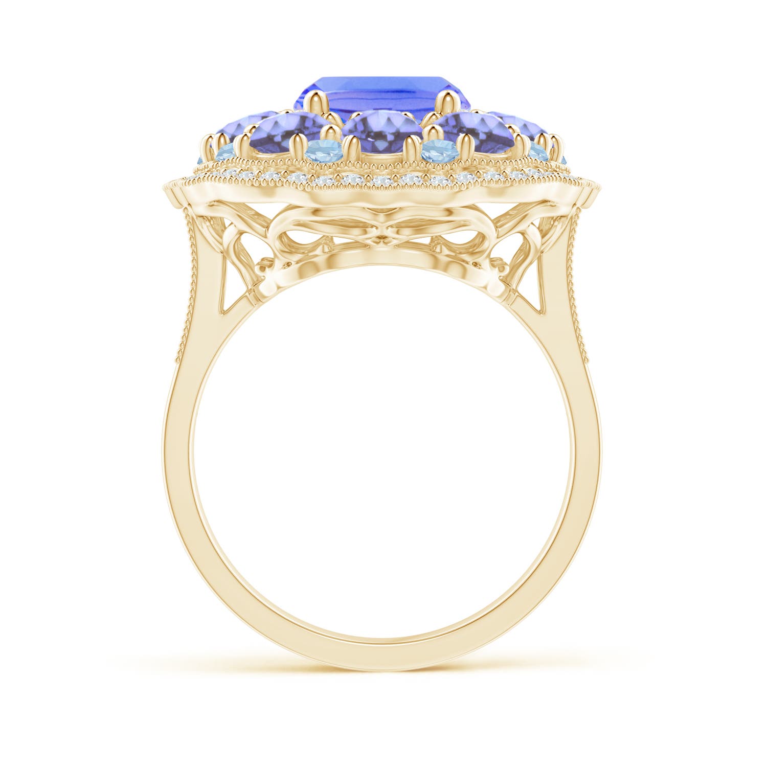 AA - Tanzanite / 5.75 CT / 14 KT Yellow Gold