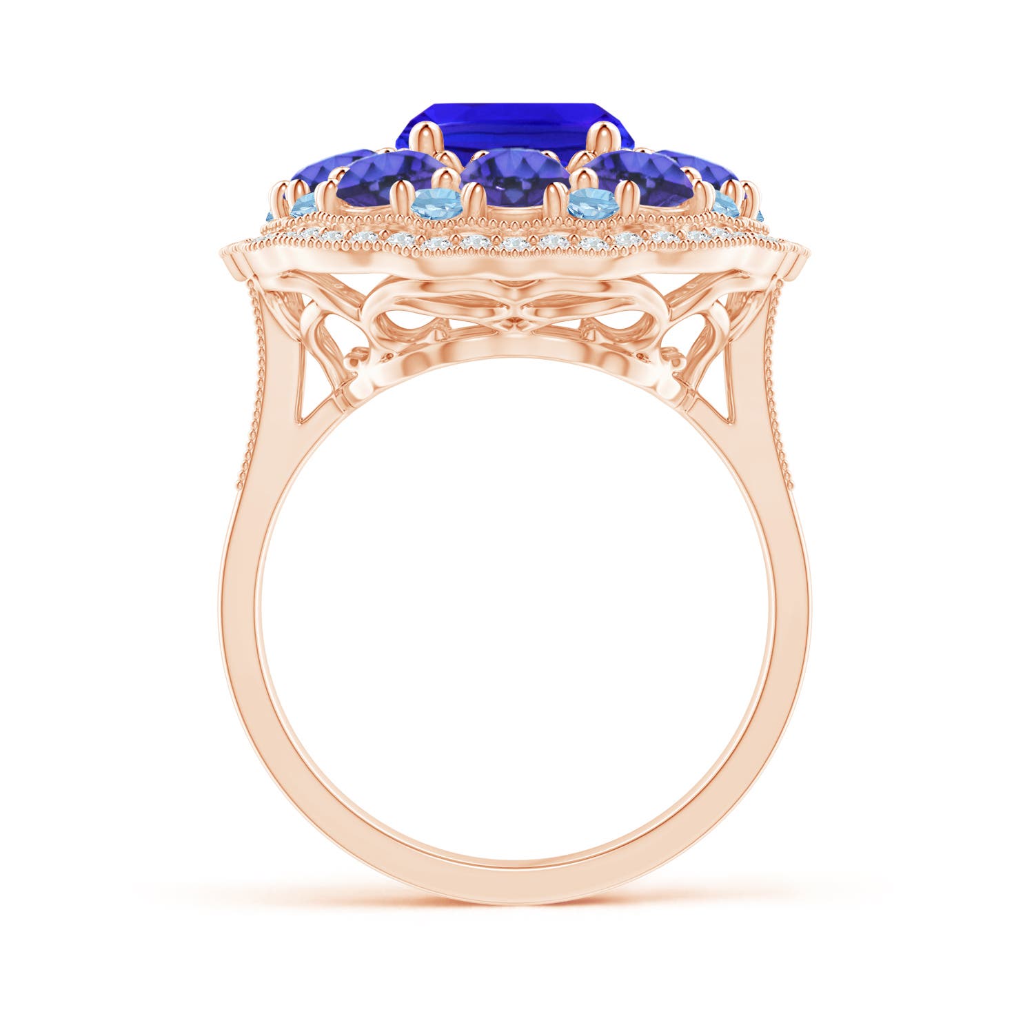 AAA - Tanzanite / 5.75 CT / 14 KT Rose Gold