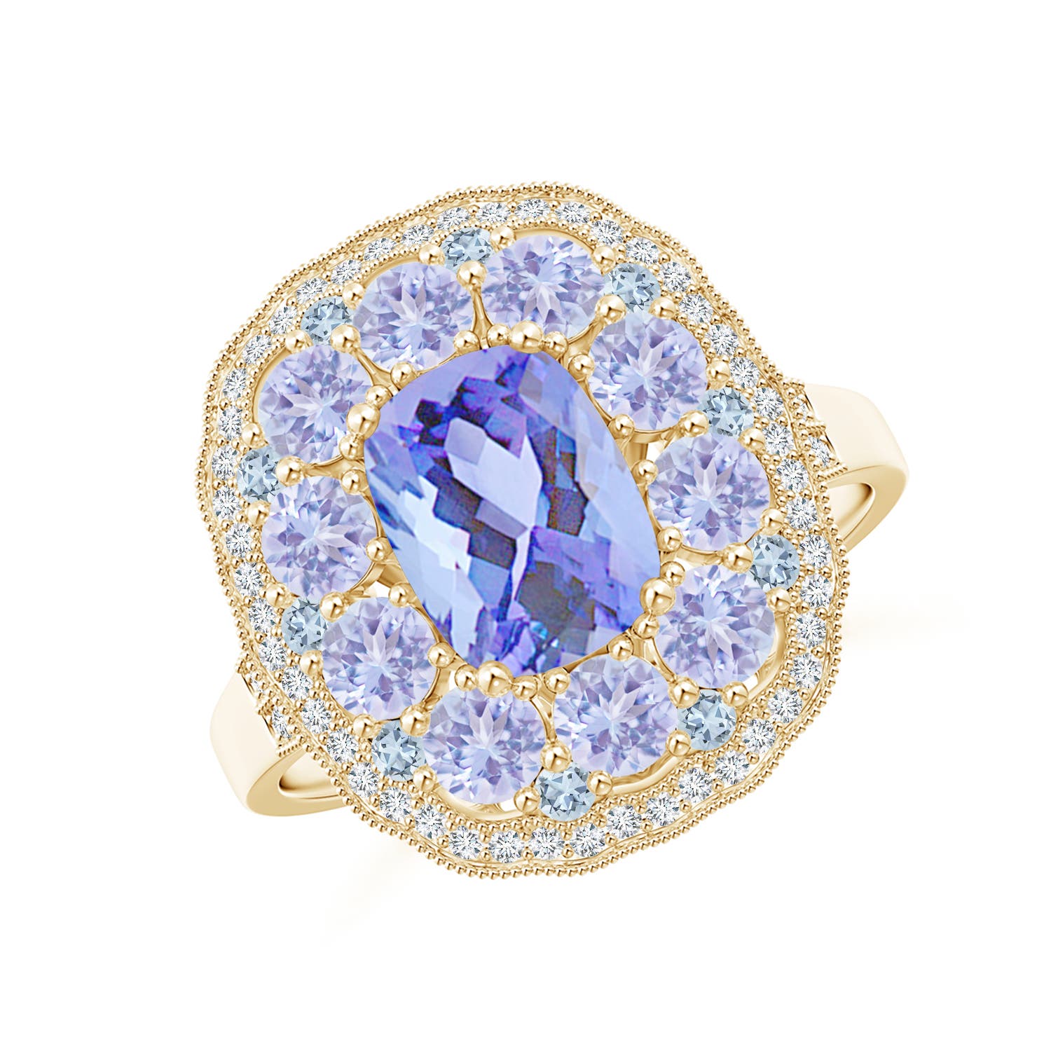 A - Tanzanite / 2.95 CT / 14 KT Yellow Gold