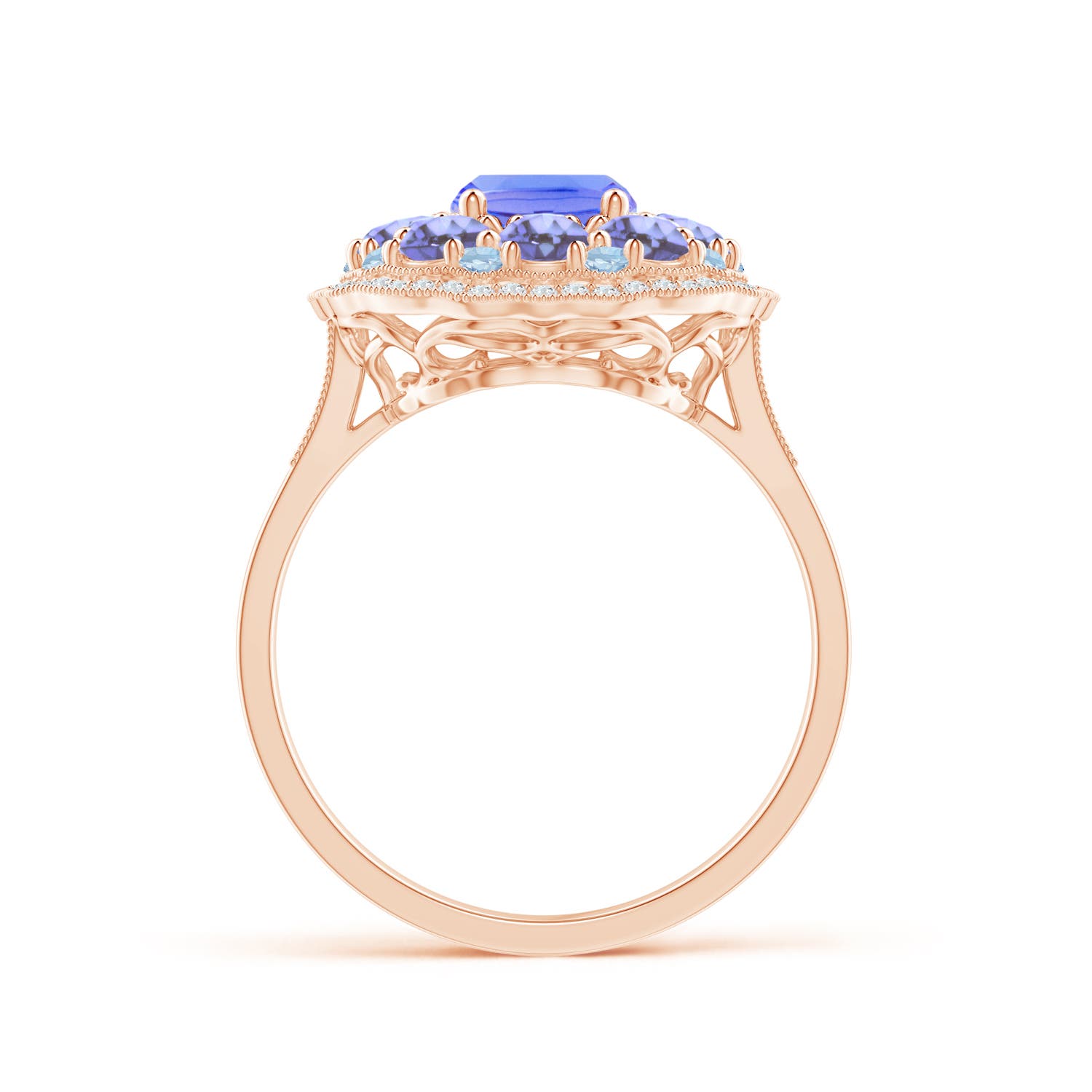 AA - Tanzanite / 2.95 CT / 14 KT Rose Gold