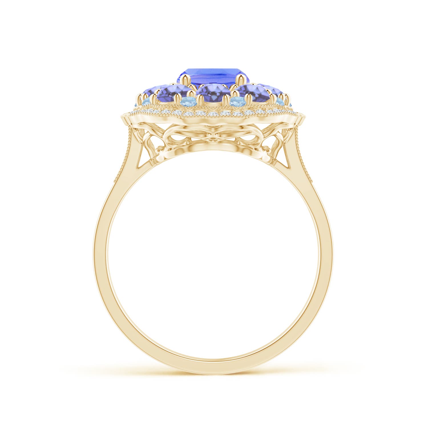 AA - Tanzanite / 2.95 CT / 14 KT Yellow Gold