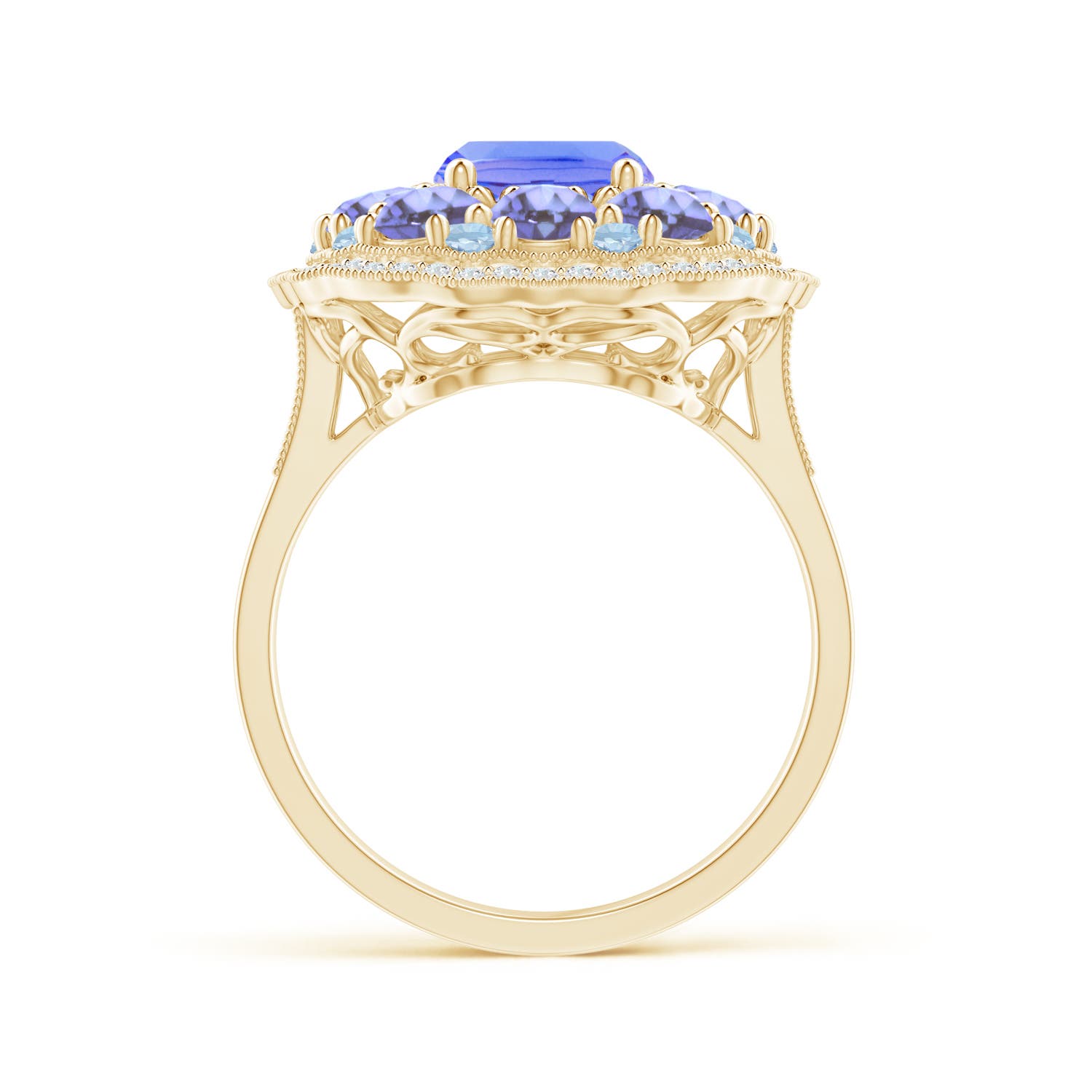 AA - Tanzanite / 4.77 CT / 14 KT Yellow Gold