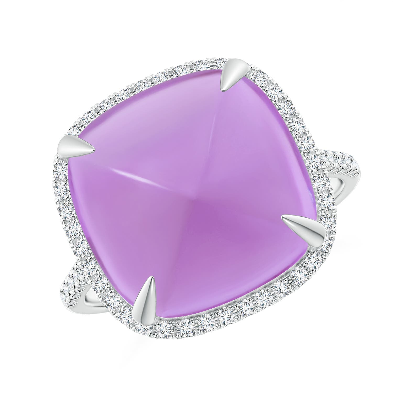 A - Amethyst / 10.34 CT / 14 KT White Gold