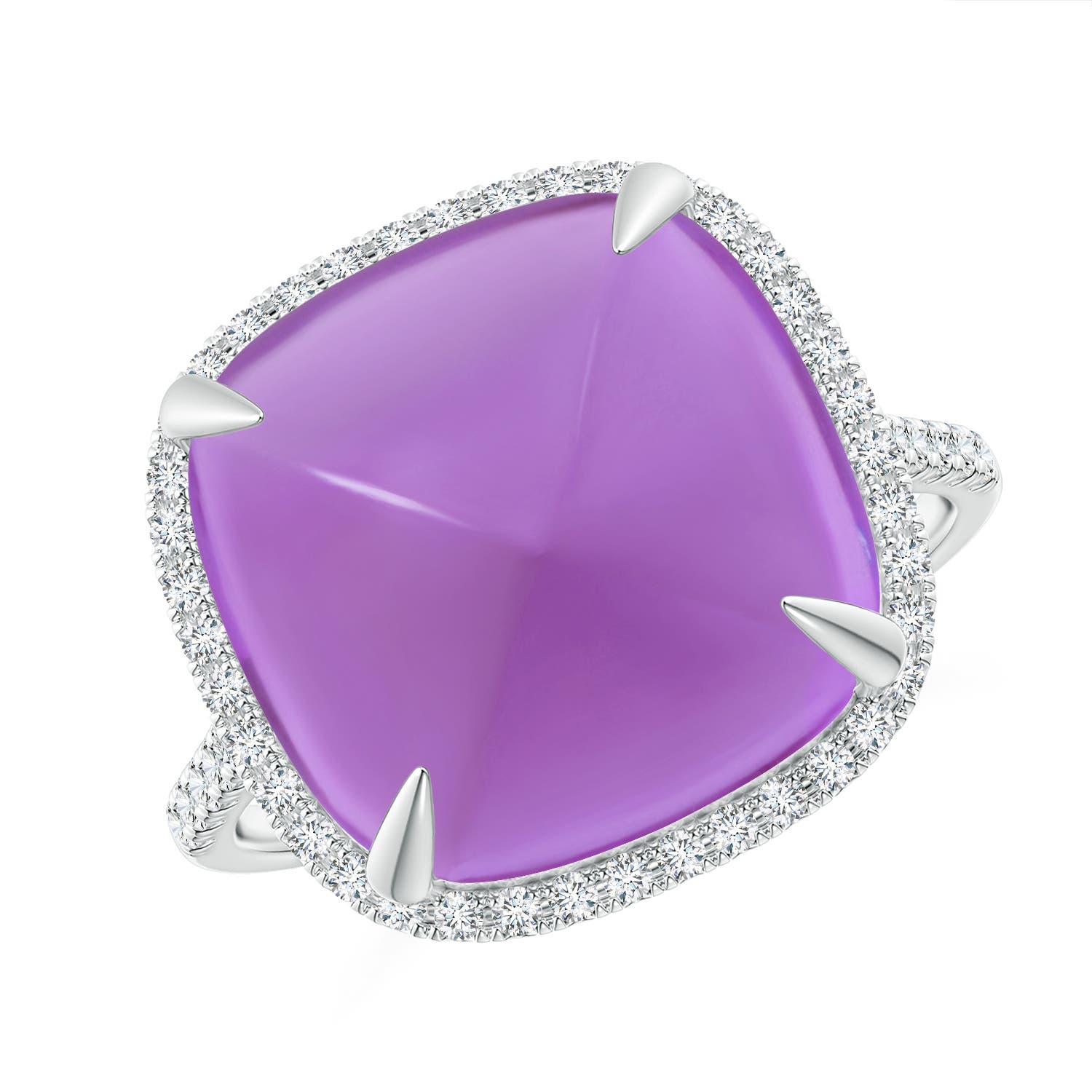 AA - Amethyst / 10.34 CT / 14 KT White Gold