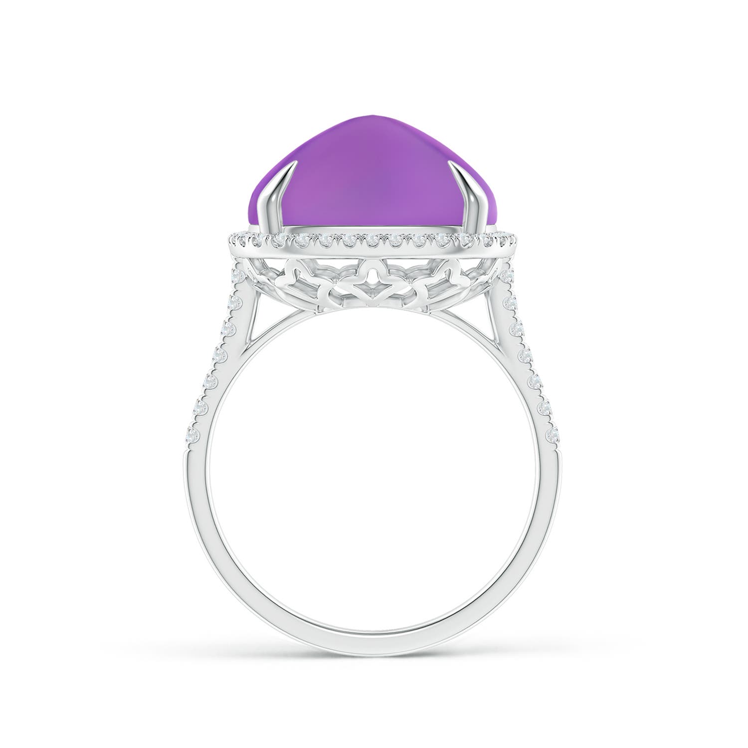 AAA - Amethyst / 10.34 CT / 14 KT White Gold