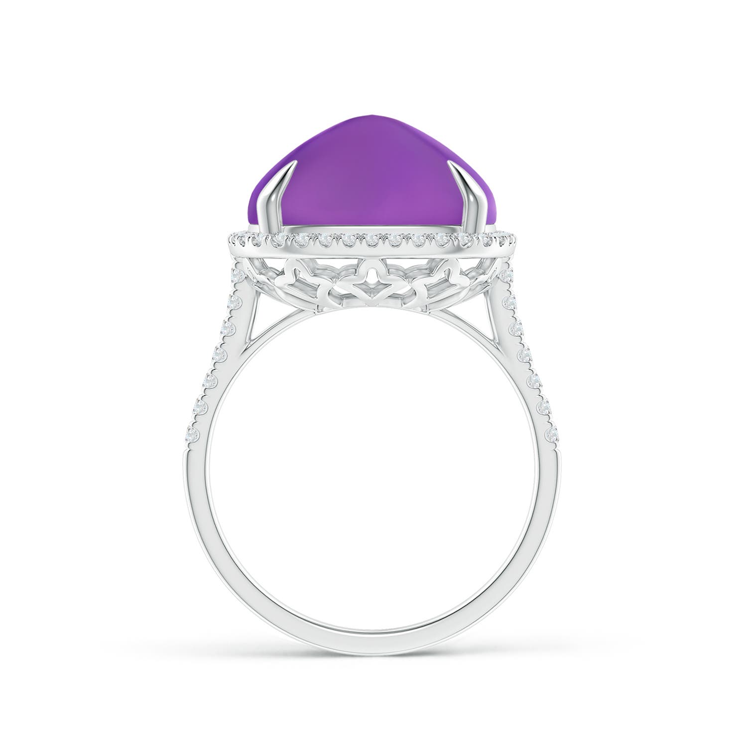 AAAA - Amethyst / 10.34 CT / 14 KT White Gold