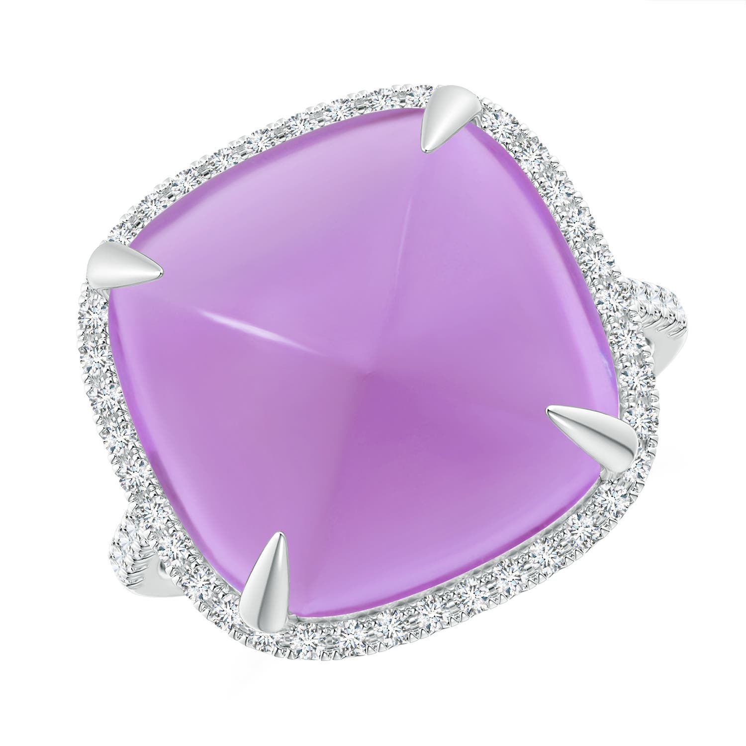 A - Amethyst / 12.91 CT / 14 KT White Gold